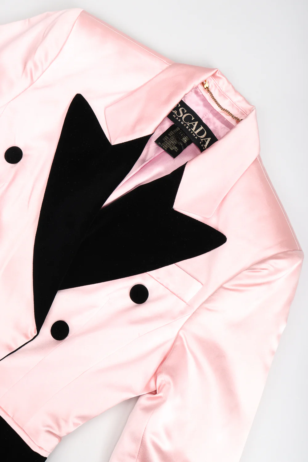 Satin Contrast Tuxedo Jacket - Image 8