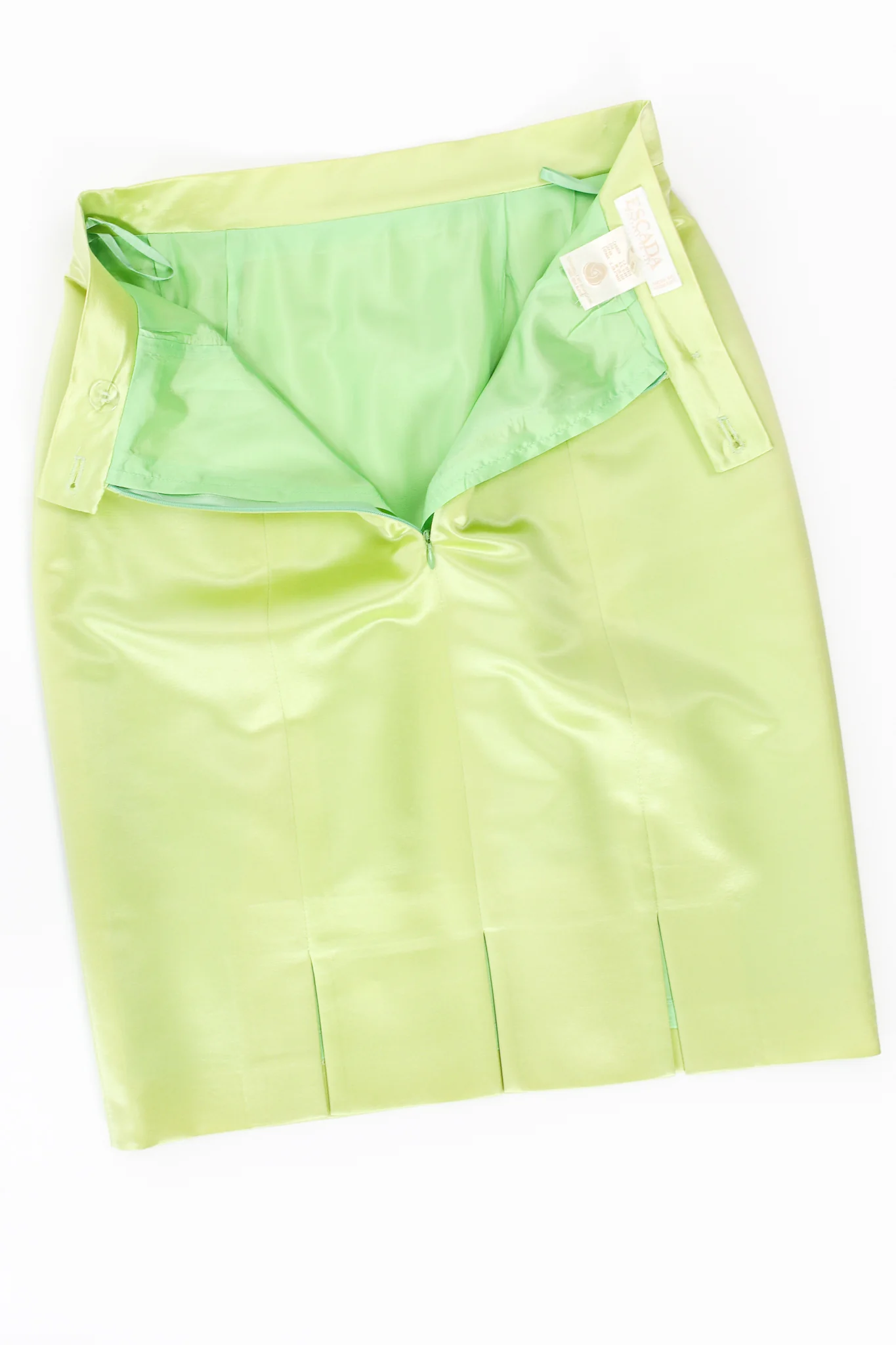 Satin Double Breasted Skirt Suit - Image 24
