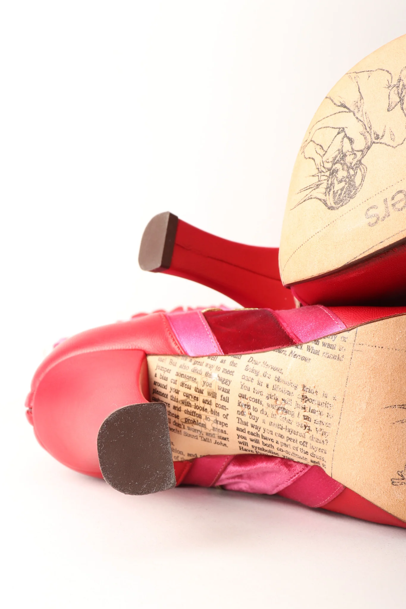 Satin Lolita Bow Boots - Image 21
