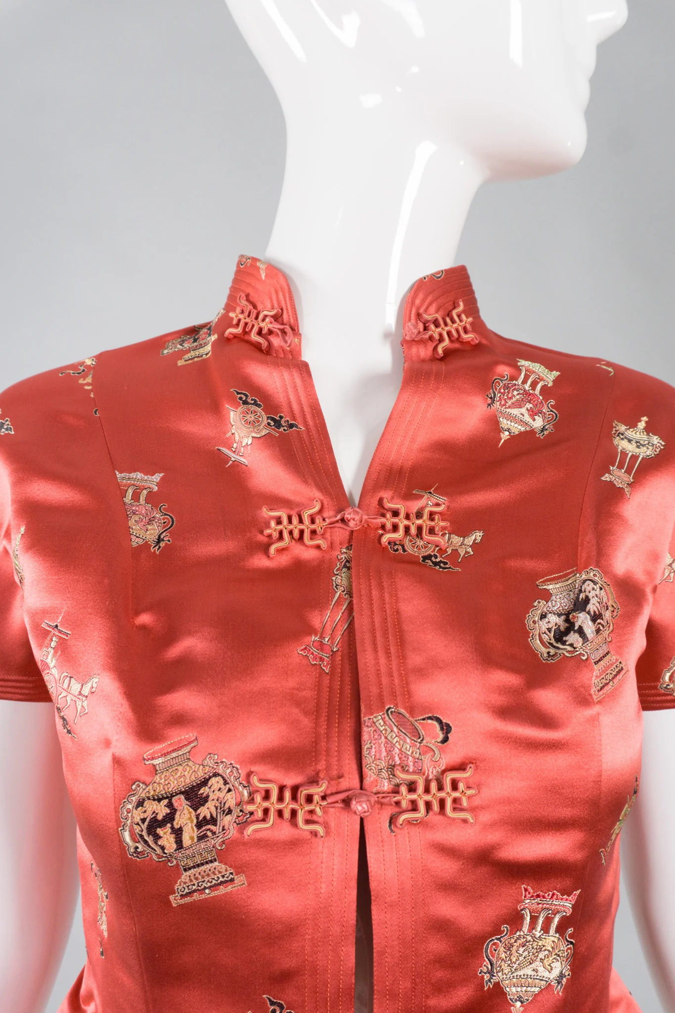 Satin Mandarin Jacket - Image 7