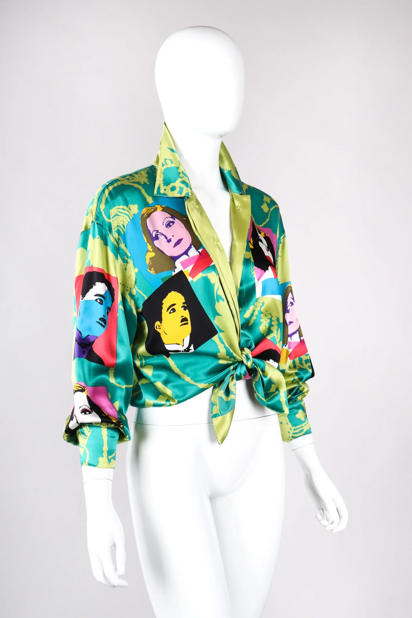Satin Pop Art Shirt - Image 9
