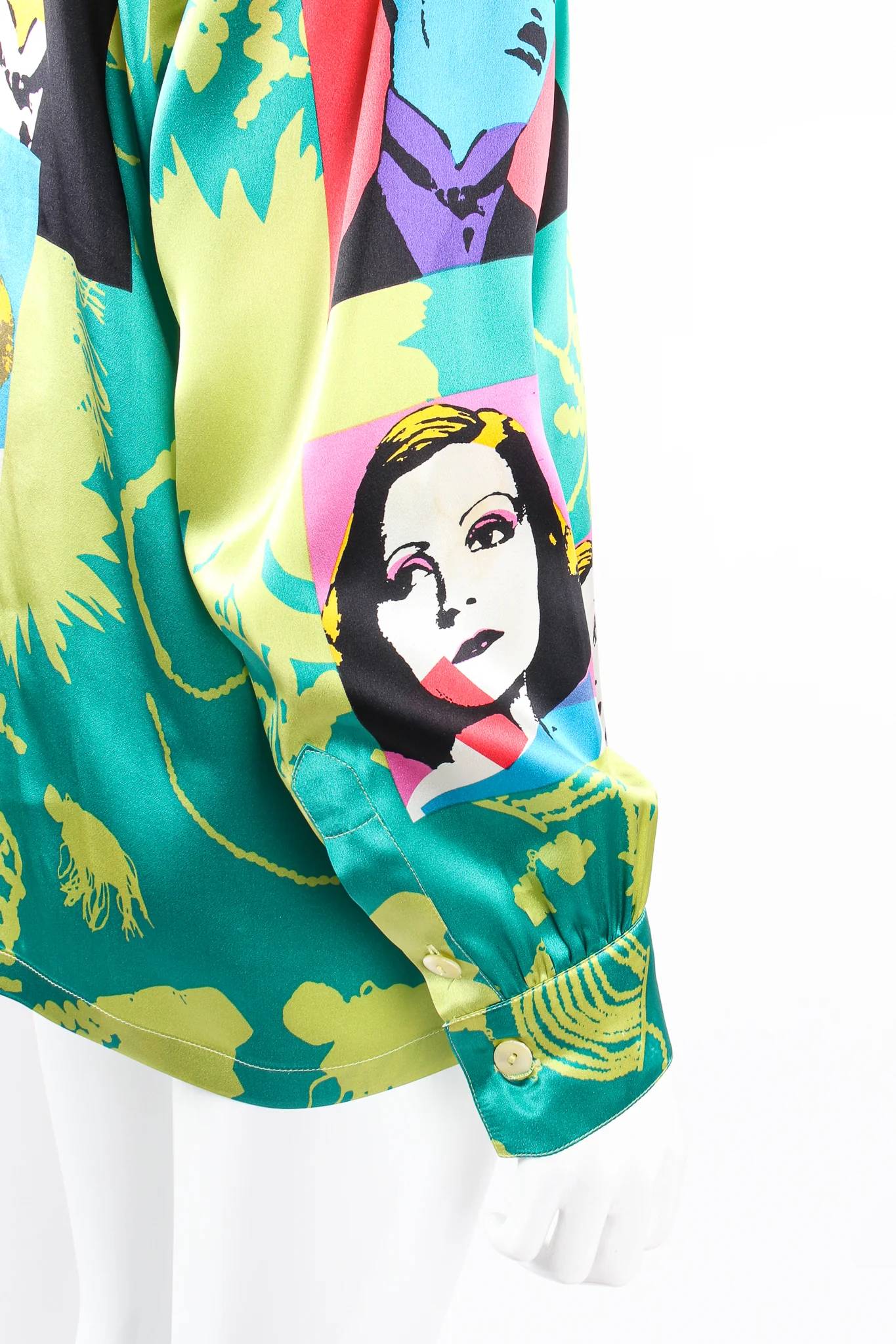Satin Silent Film Pop Art Shirt - Image 7