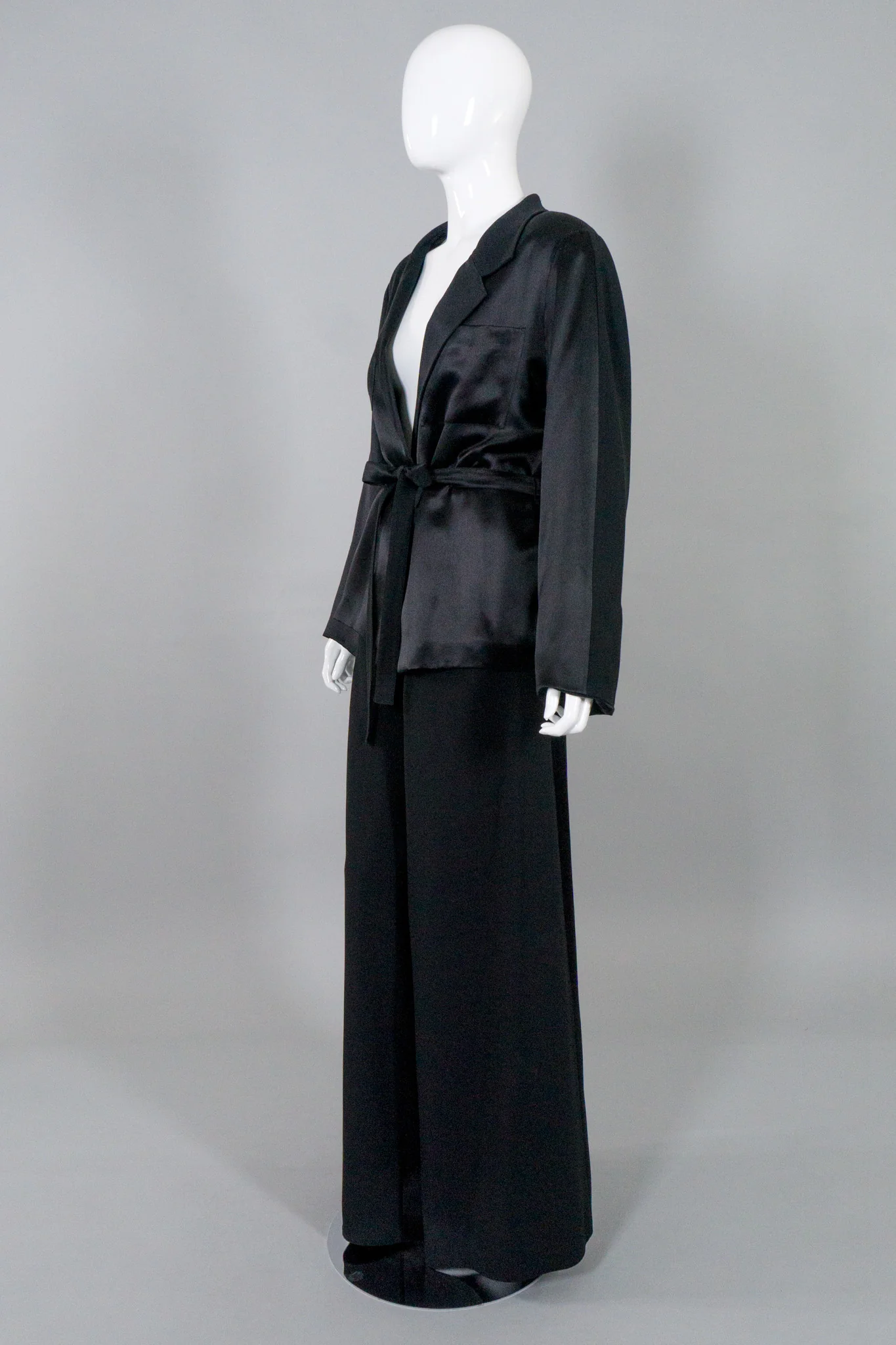 Satin Smoking Jacket & Pant - Image 3