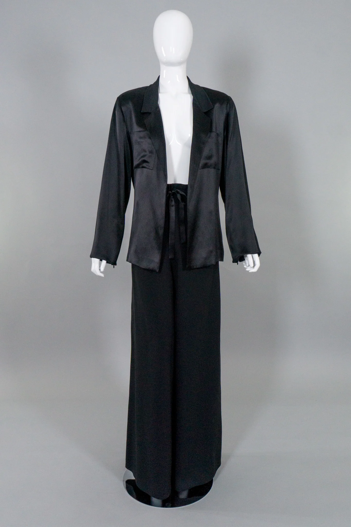 Satin Smoking Jacket & Pant - Image 7