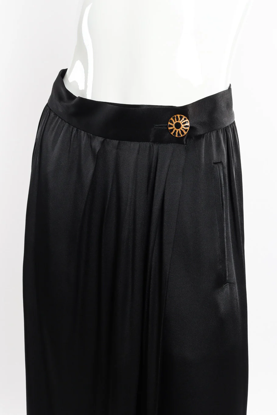 Satin Wrap Skirt - Image 4