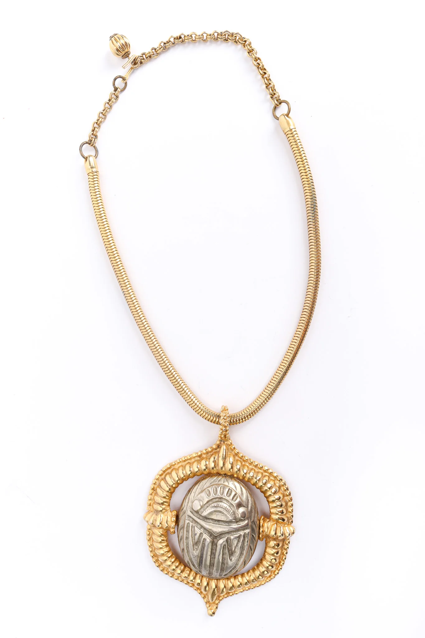 Scarab Amulet Pendant Necklace - Image 3