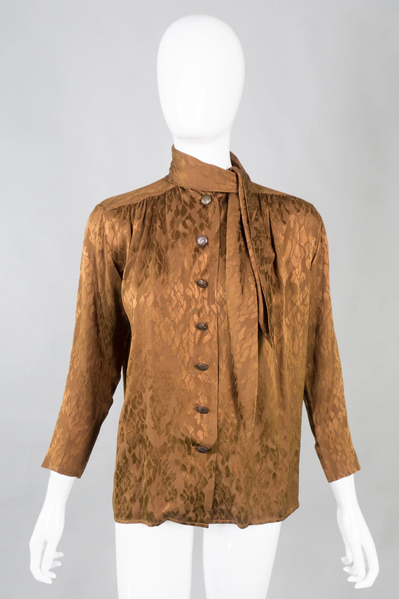 Scarf Neck Blouse