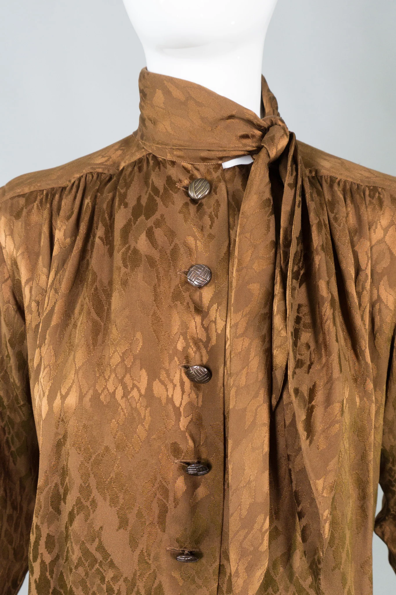 Scarf Neck Blouse - Image 2
