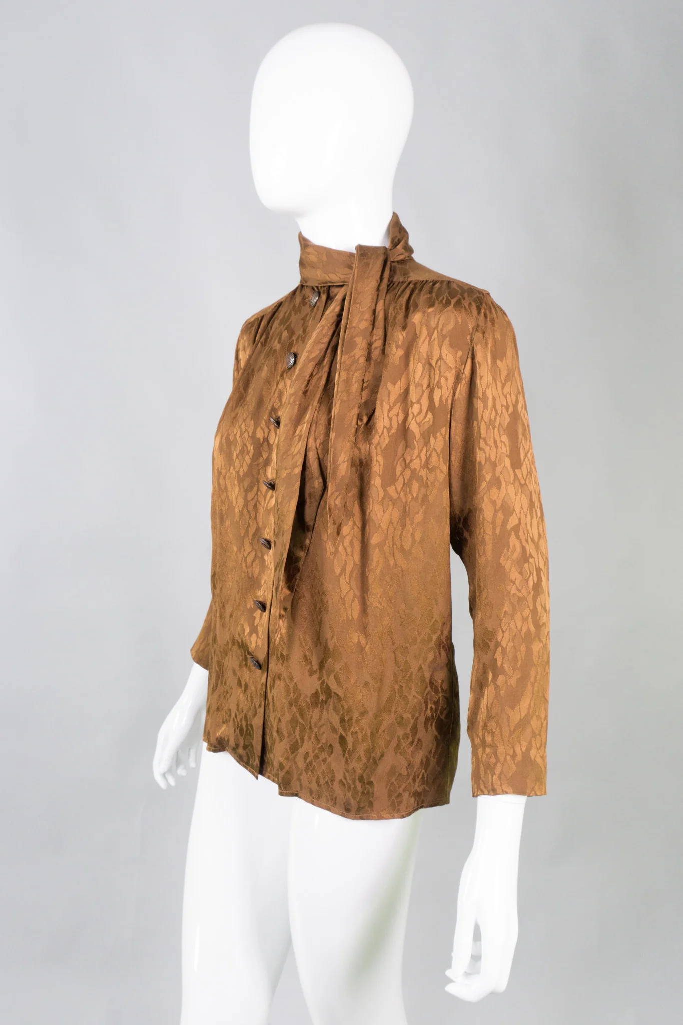 Scarf Neck Blouse - Image 3