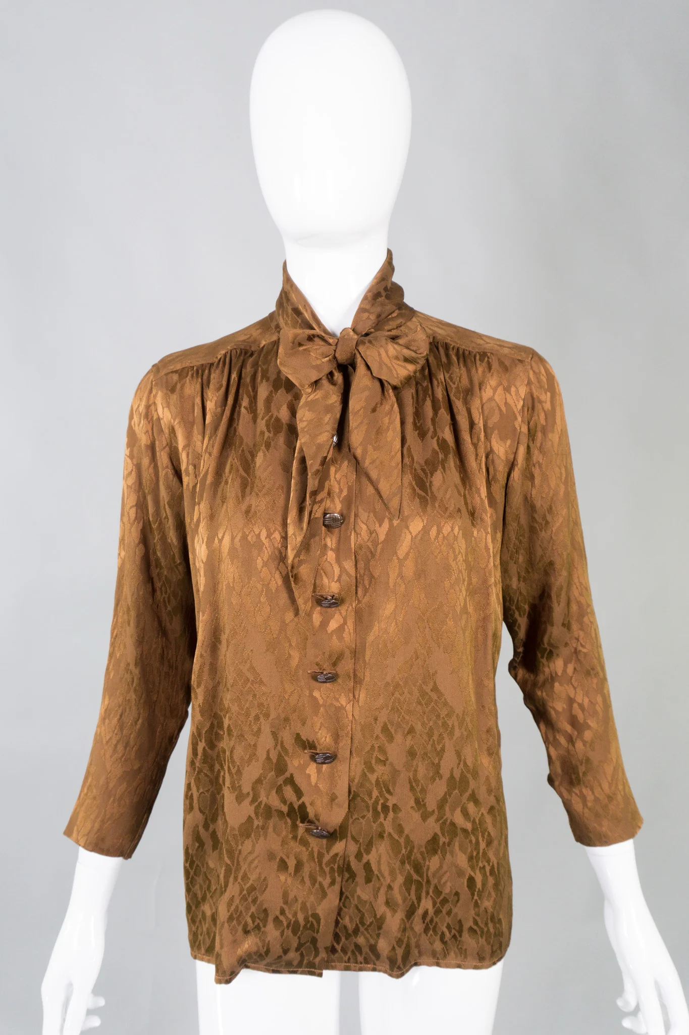 Scarf Neck Blouse - Image 7