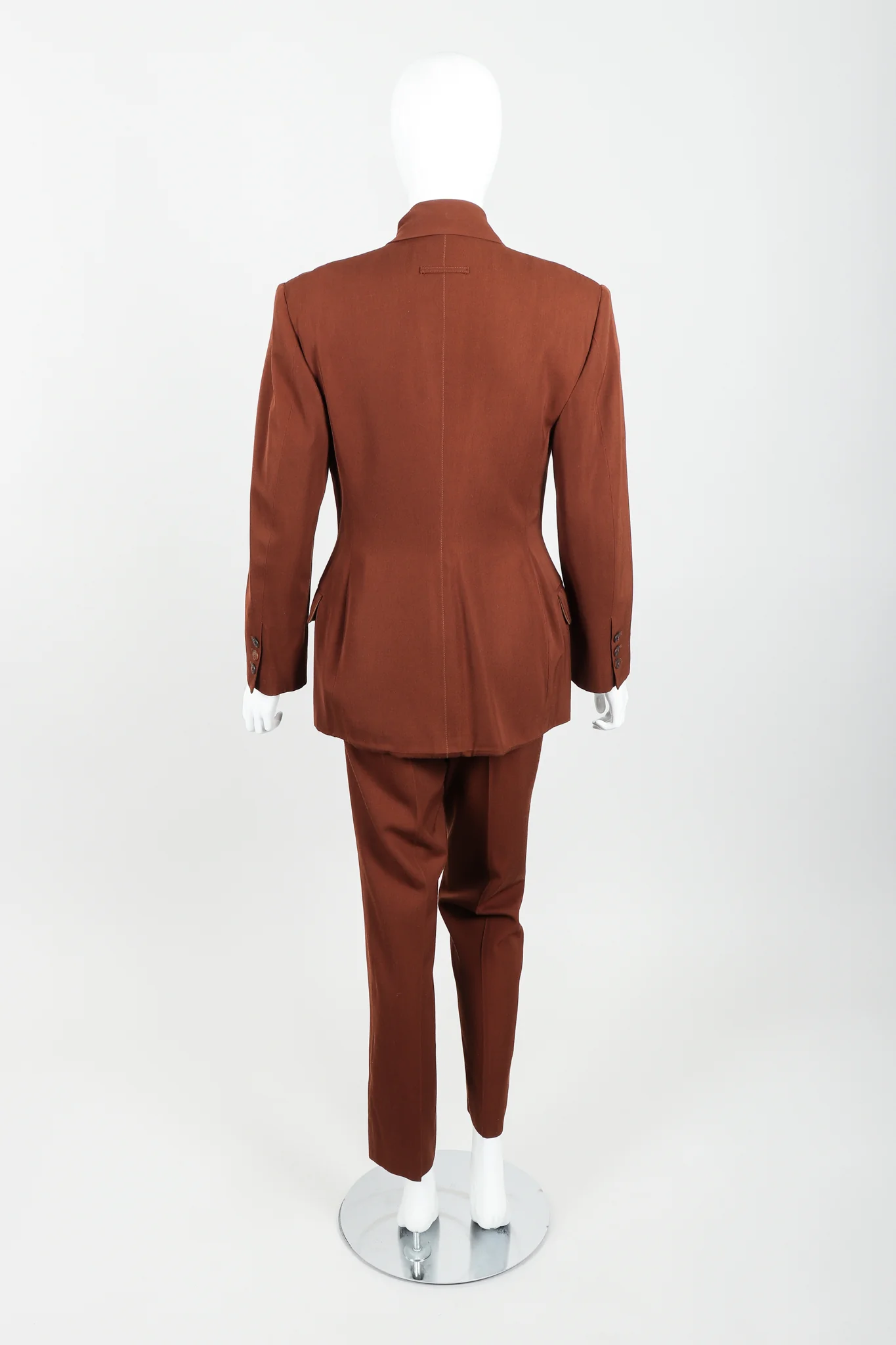 Scarf Tie Jacket & Pant Suit - Image 5