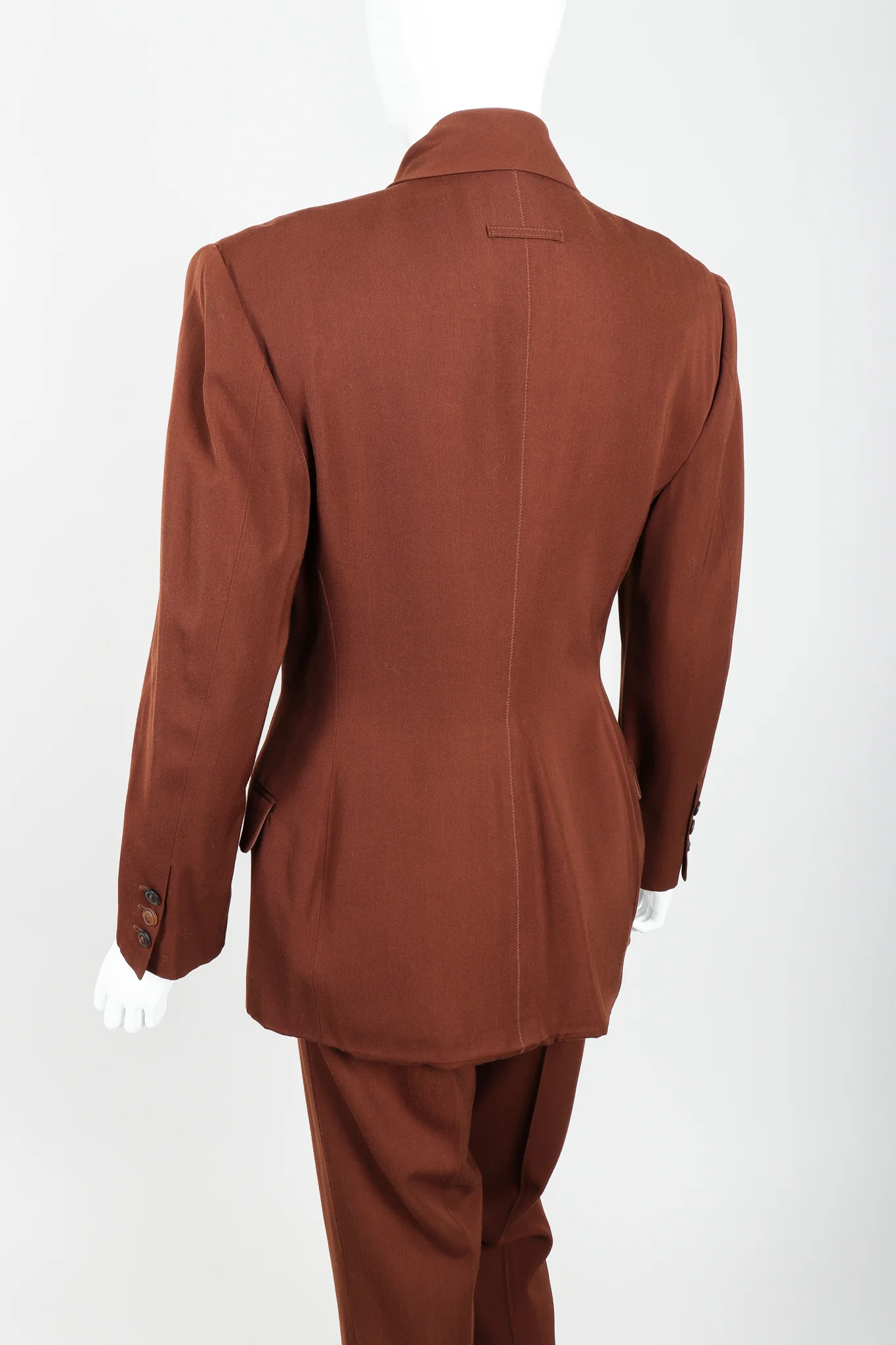 Scarf Tie Jacket & Pant Suit - Image 6