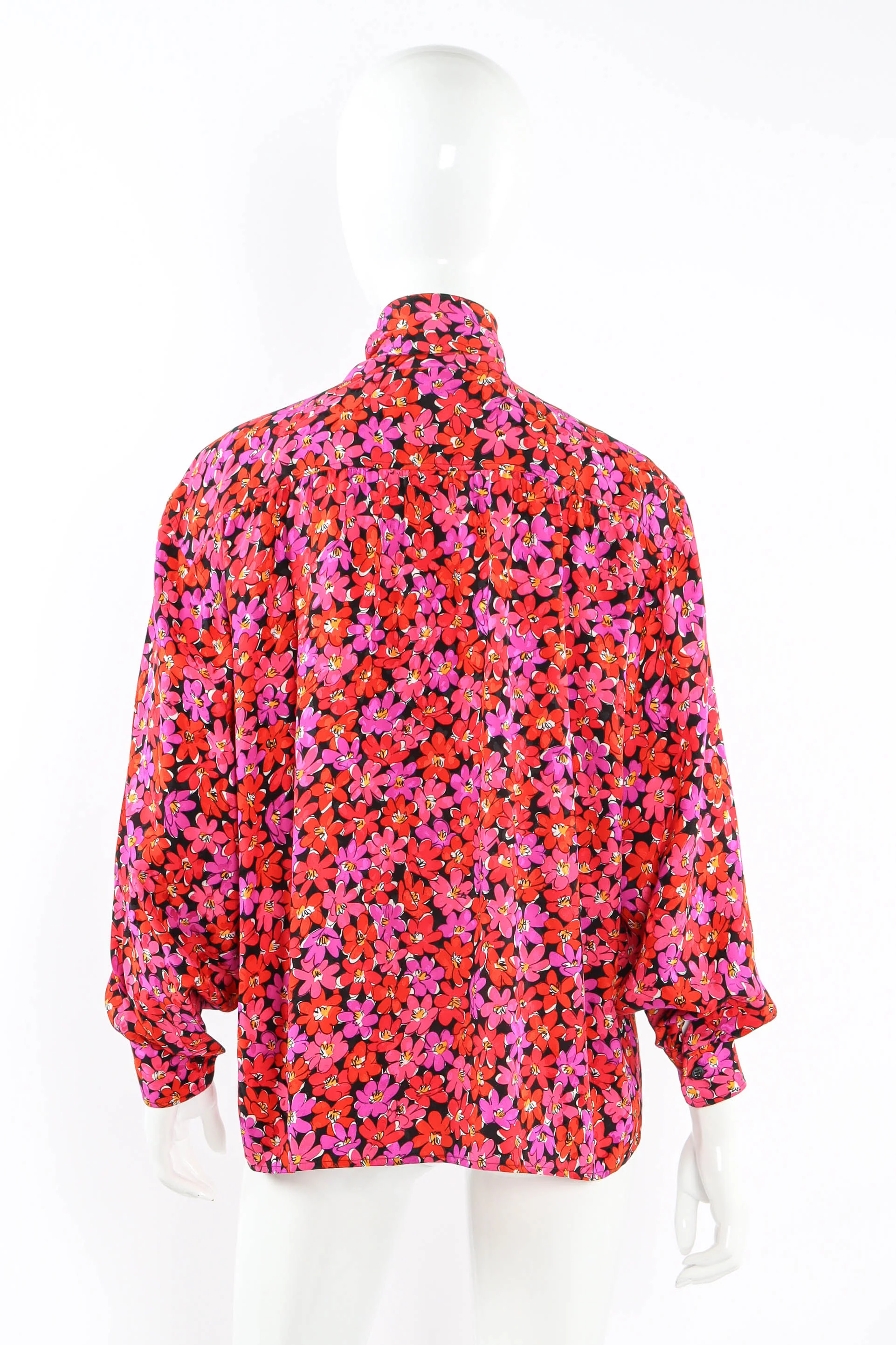 Scribble Floral Print Blouse - Image 4