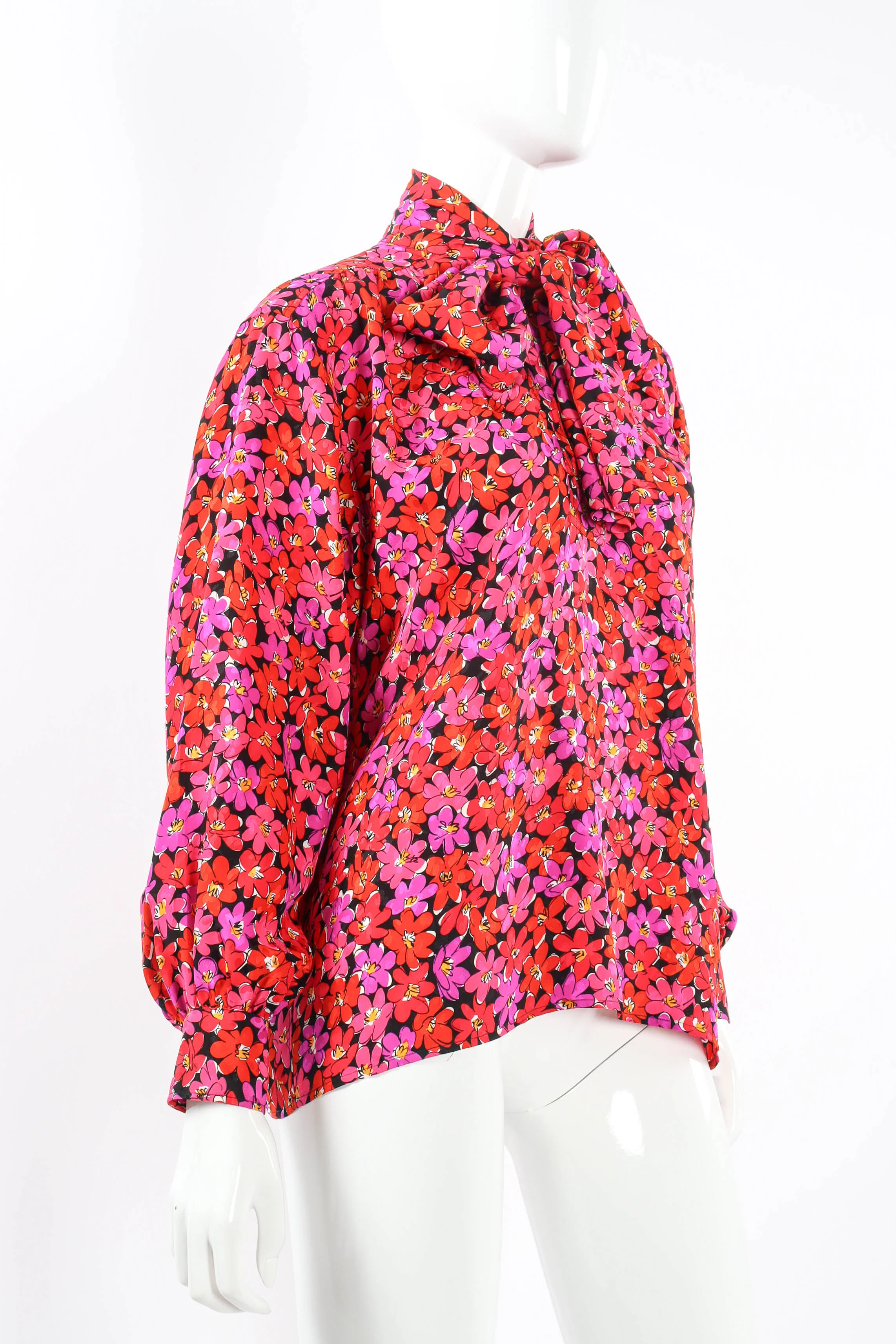 Scribble Floral Print Blouse - Image 5