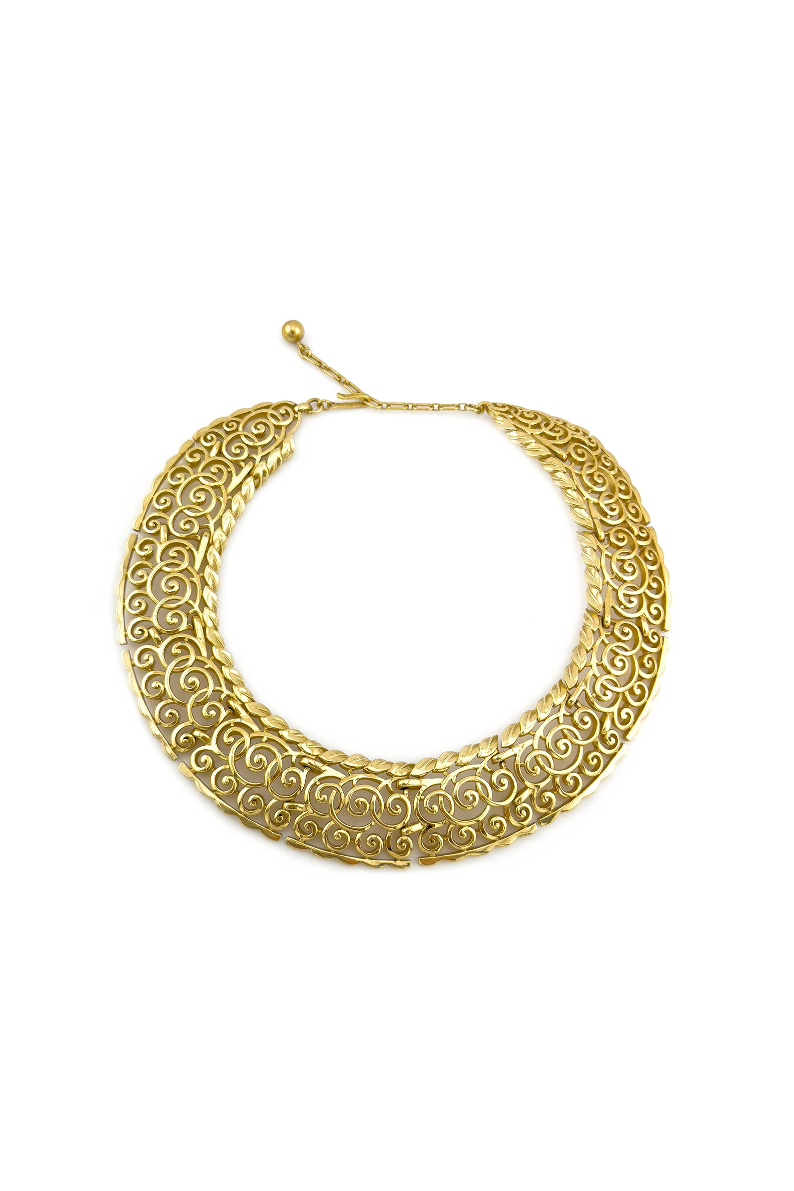 Scroll Filigree Collar Necklace