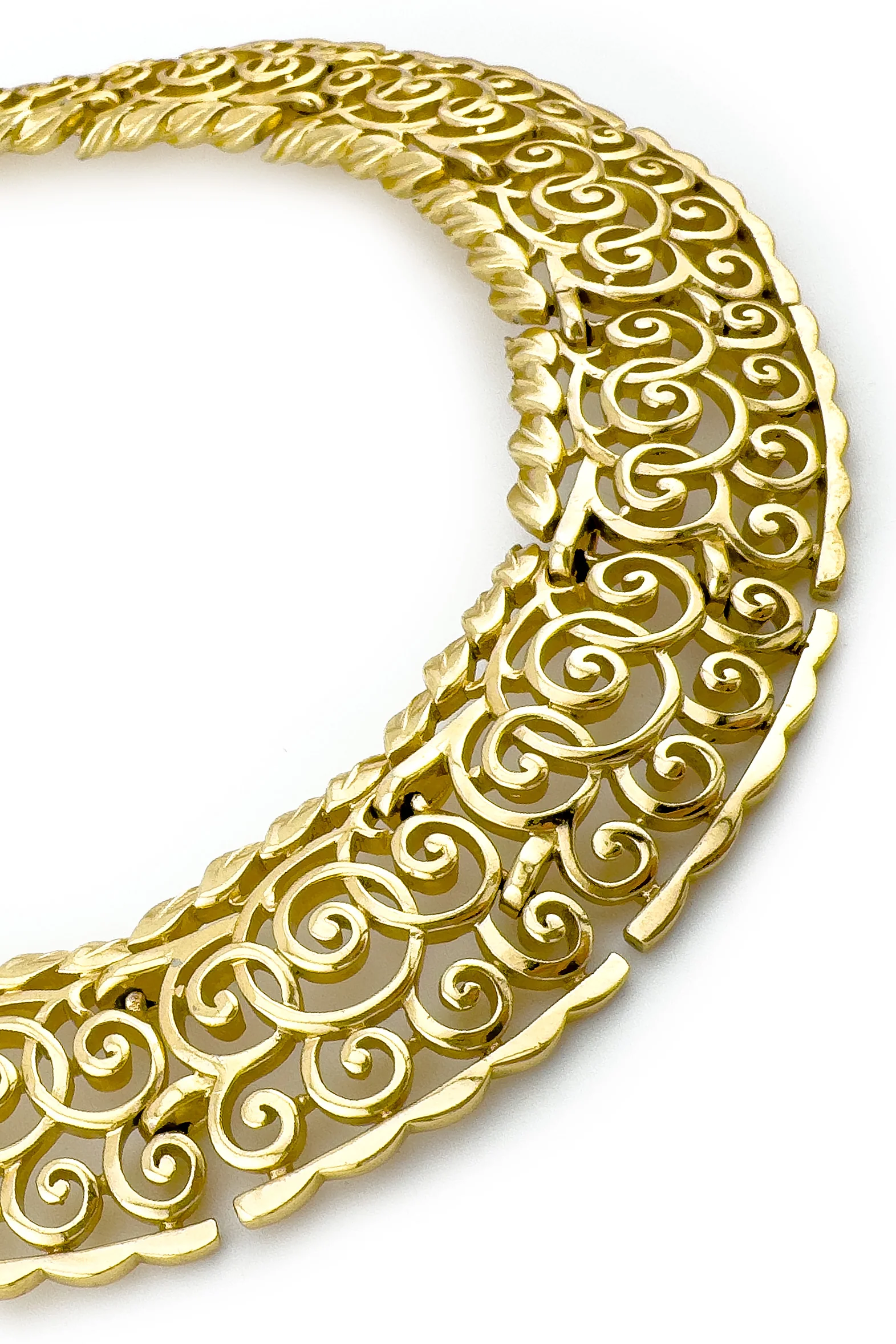 Scroll Filigree Collar Necklace - Image 2