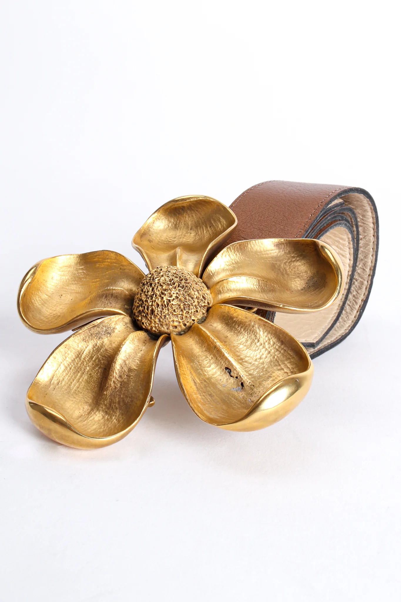 Sculpted Blossom Buckle Belt - Image 6