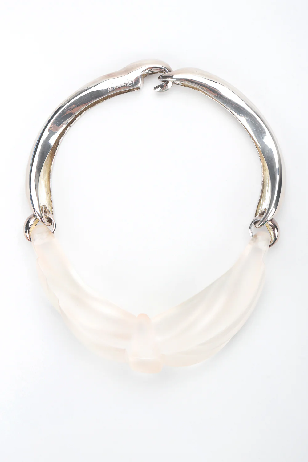 Sculpted Lucite Knot Collar - Image 4