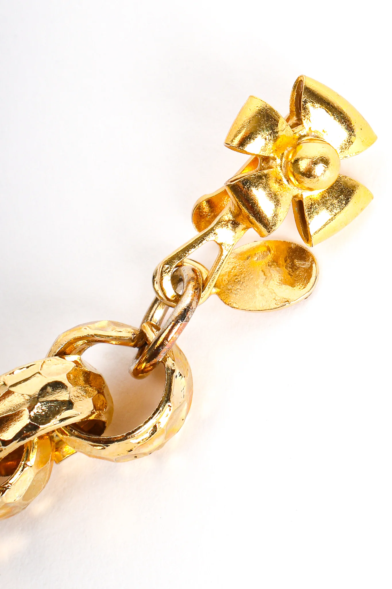 Sculpted Spiral Twist Drop Necklace - Image 13