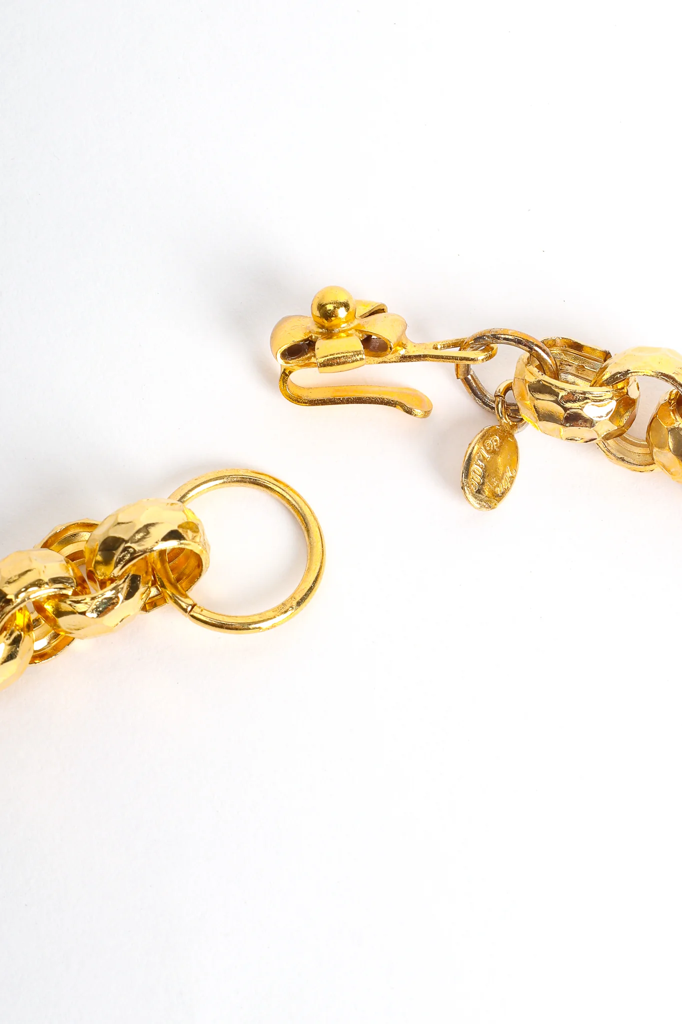 Sculpted Spiral Twist Drop Necklace - Image 8