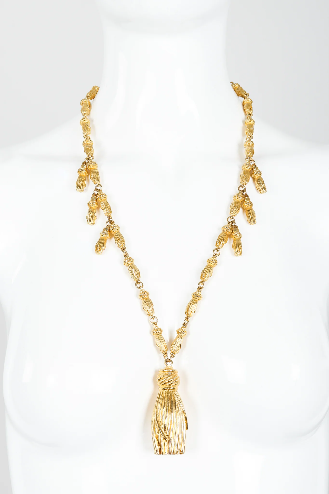 Sculpted Tassel Necklace - Image 2