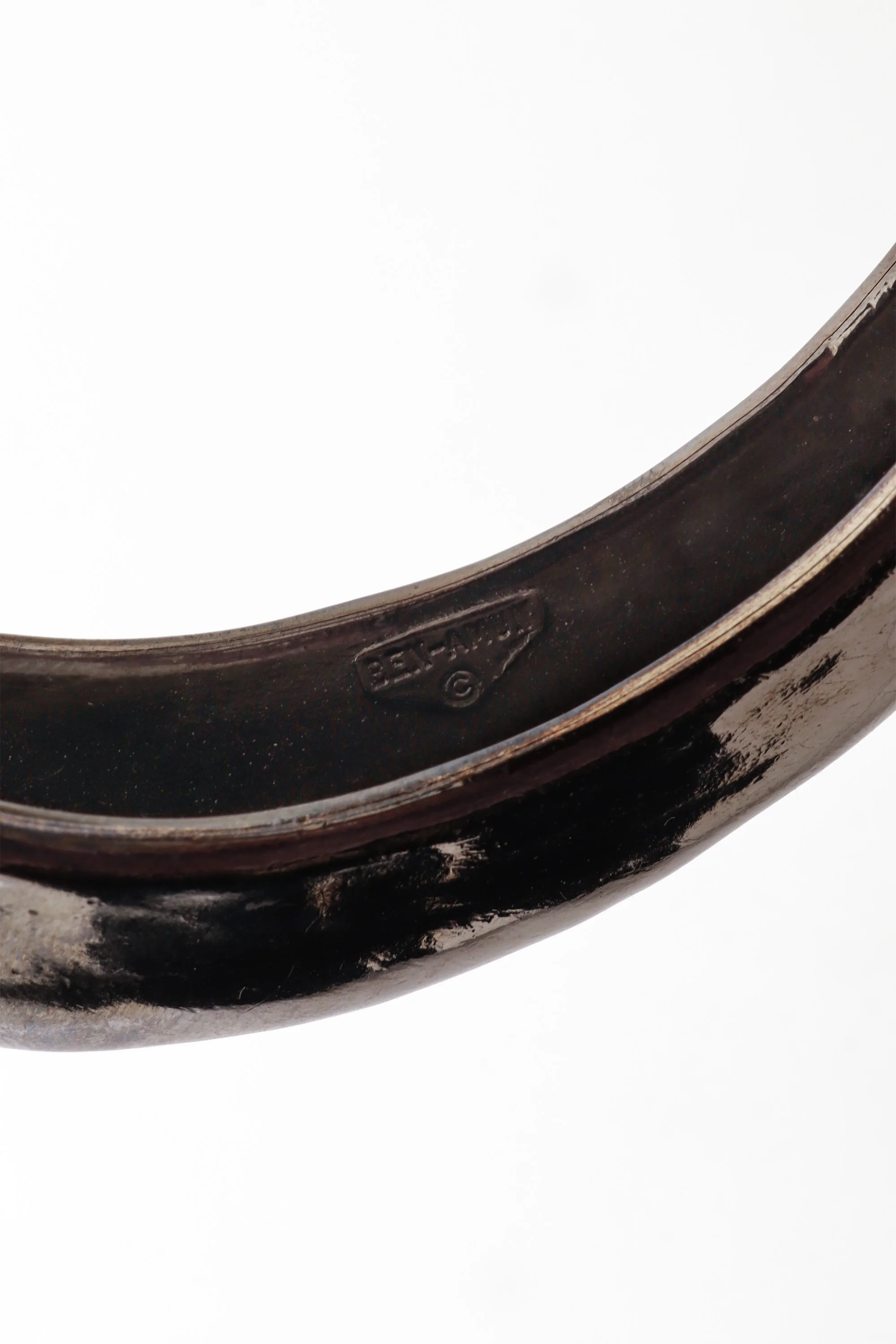 Sculptural Chrome Bangle Set - Image 5