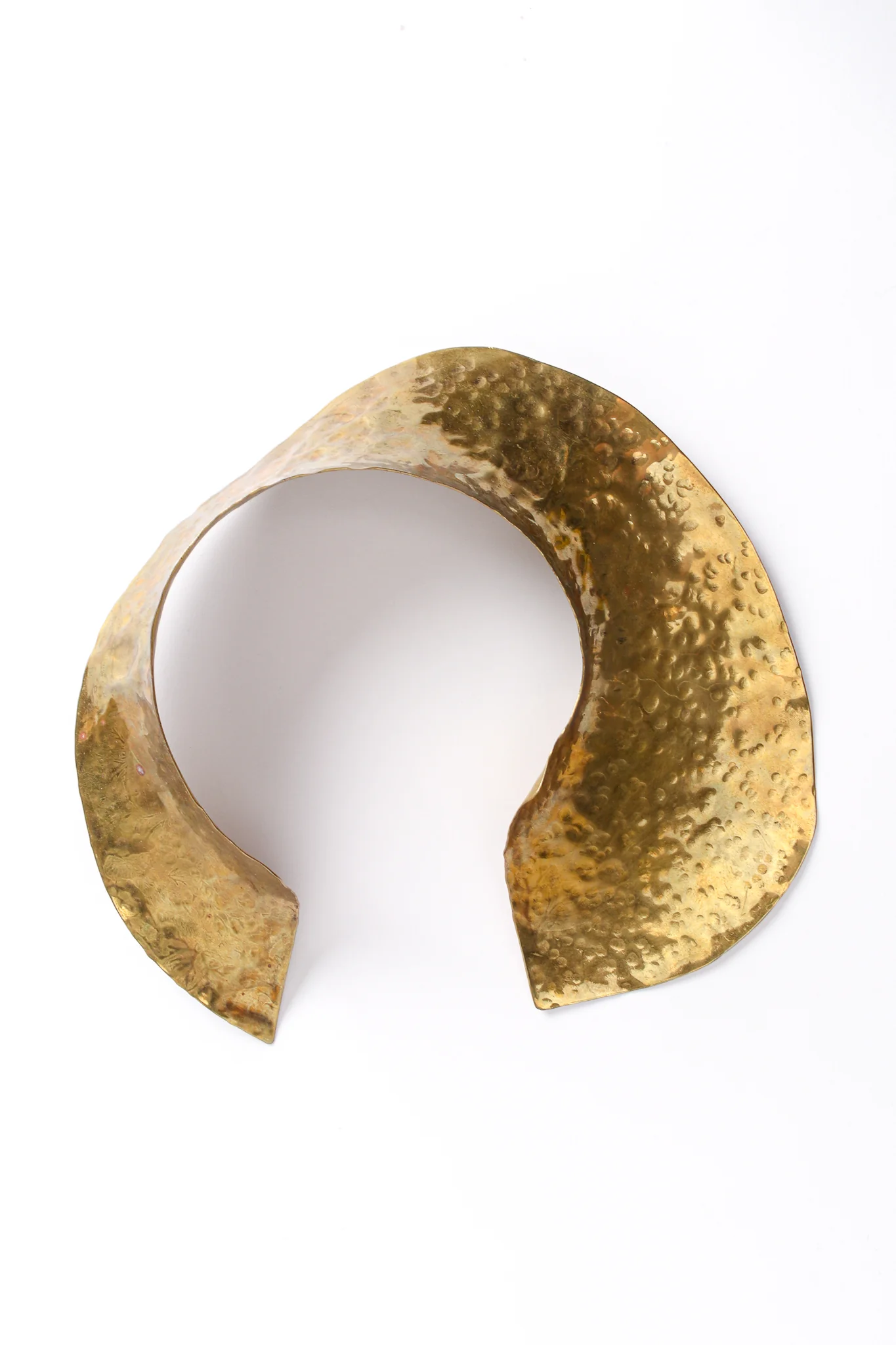 Sculptural Hammered Collar Necklace - Image 3