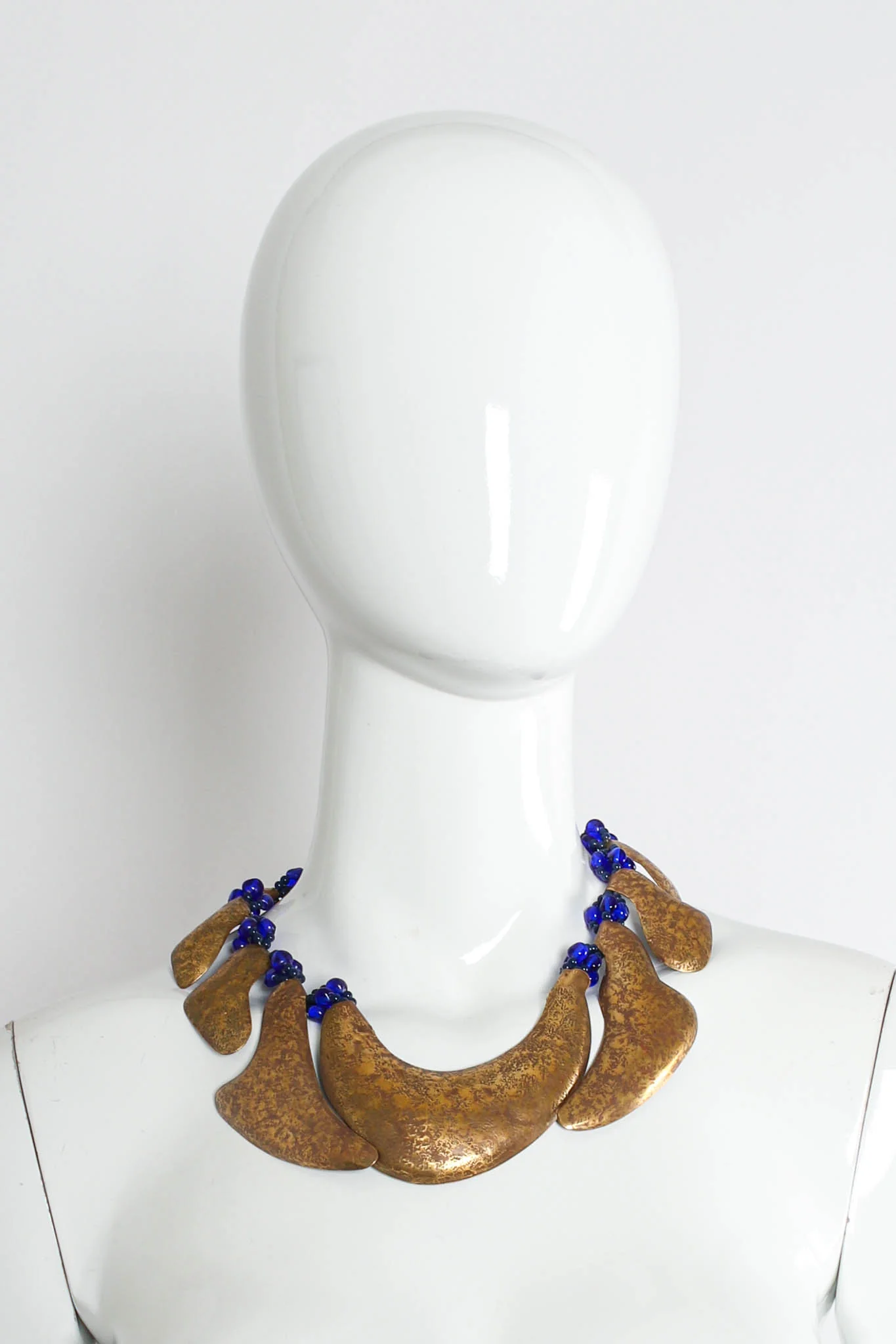 Sculptural Organic Plate Bead Necklace - Image 2