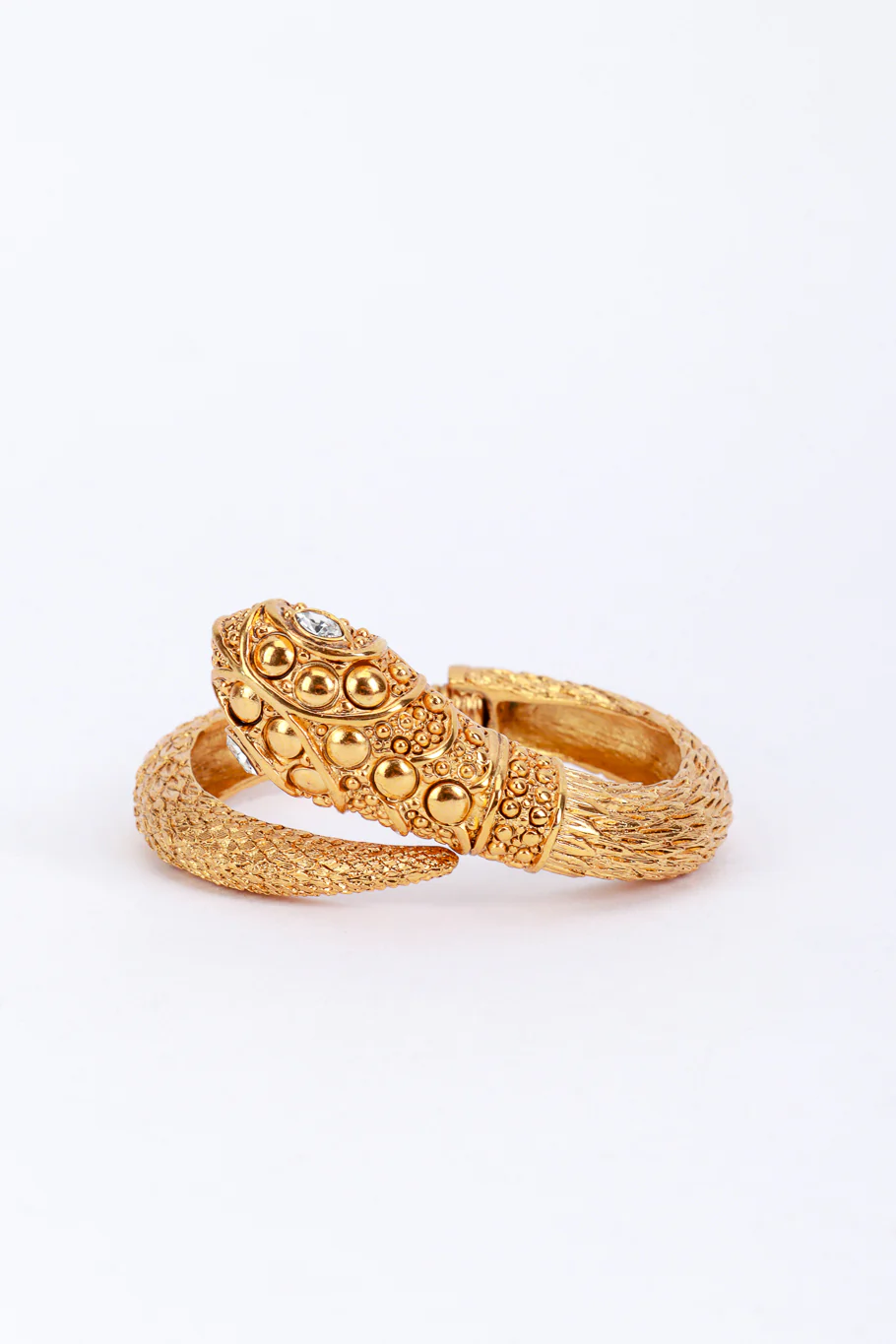 Sculptural Snake Wrap Bracelet
