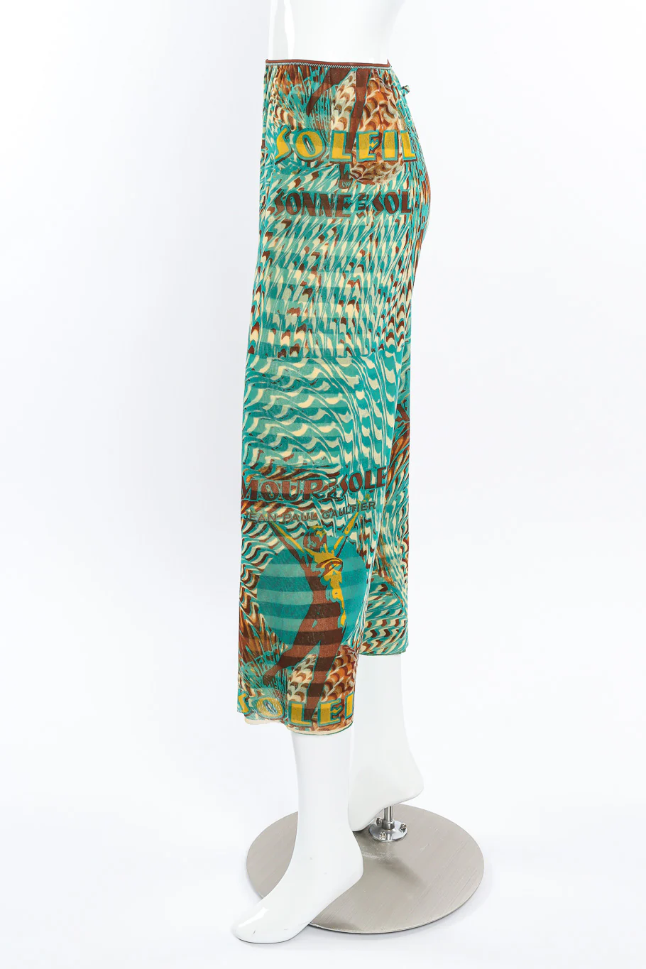 Sea Scape Print Mesh Pants - Image 2