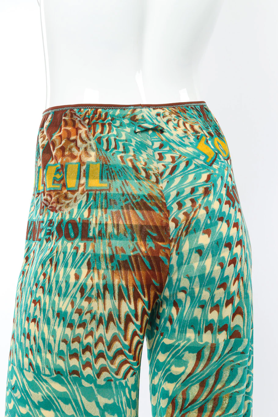 Sea Scape Print Mesh Pants - Image 4