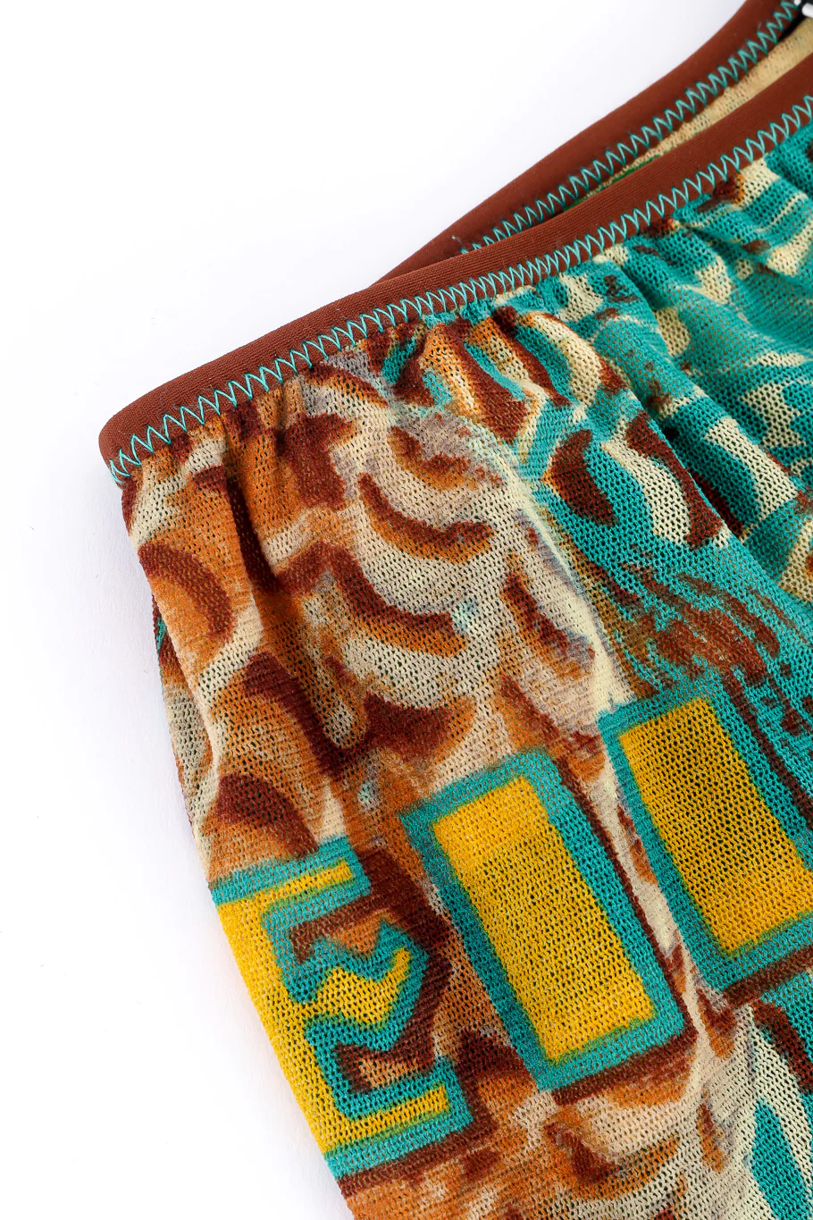 Sea Scape Print Mesh Pants - Image 5