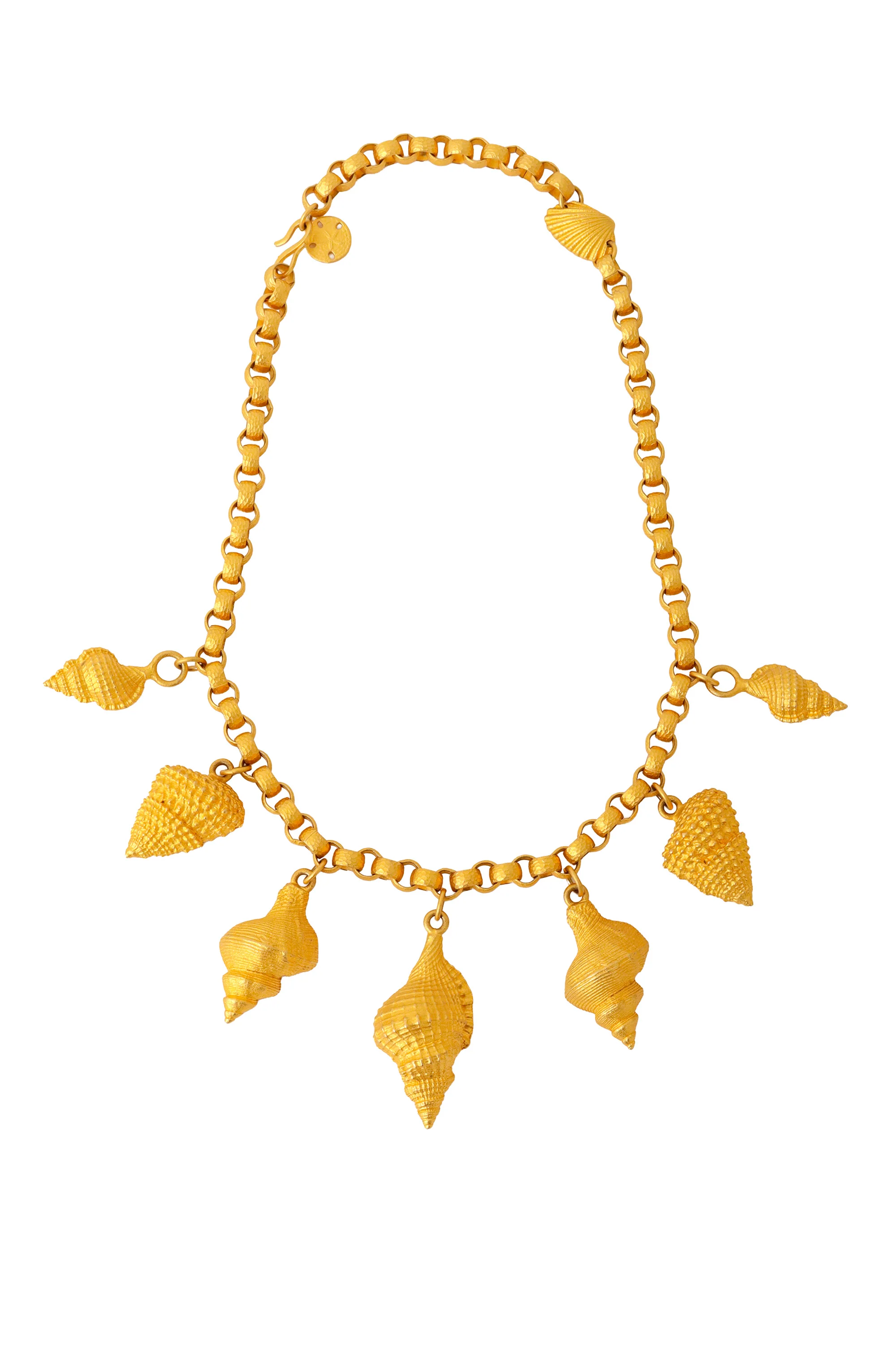 Seashell Charm Collar Necklace