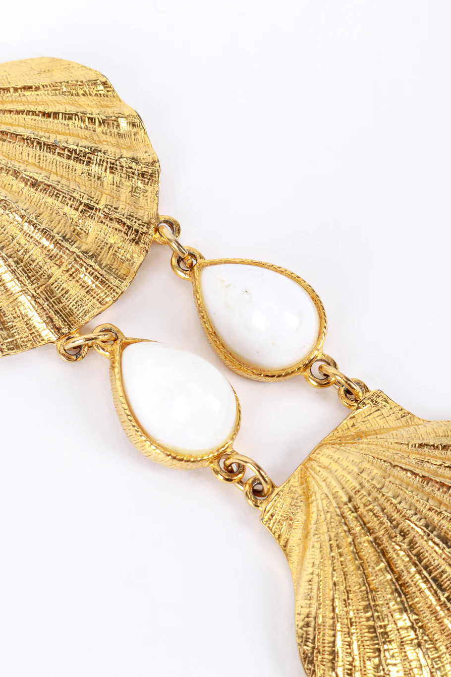 Seashell & Pearl Ladder Necklace - Image 8