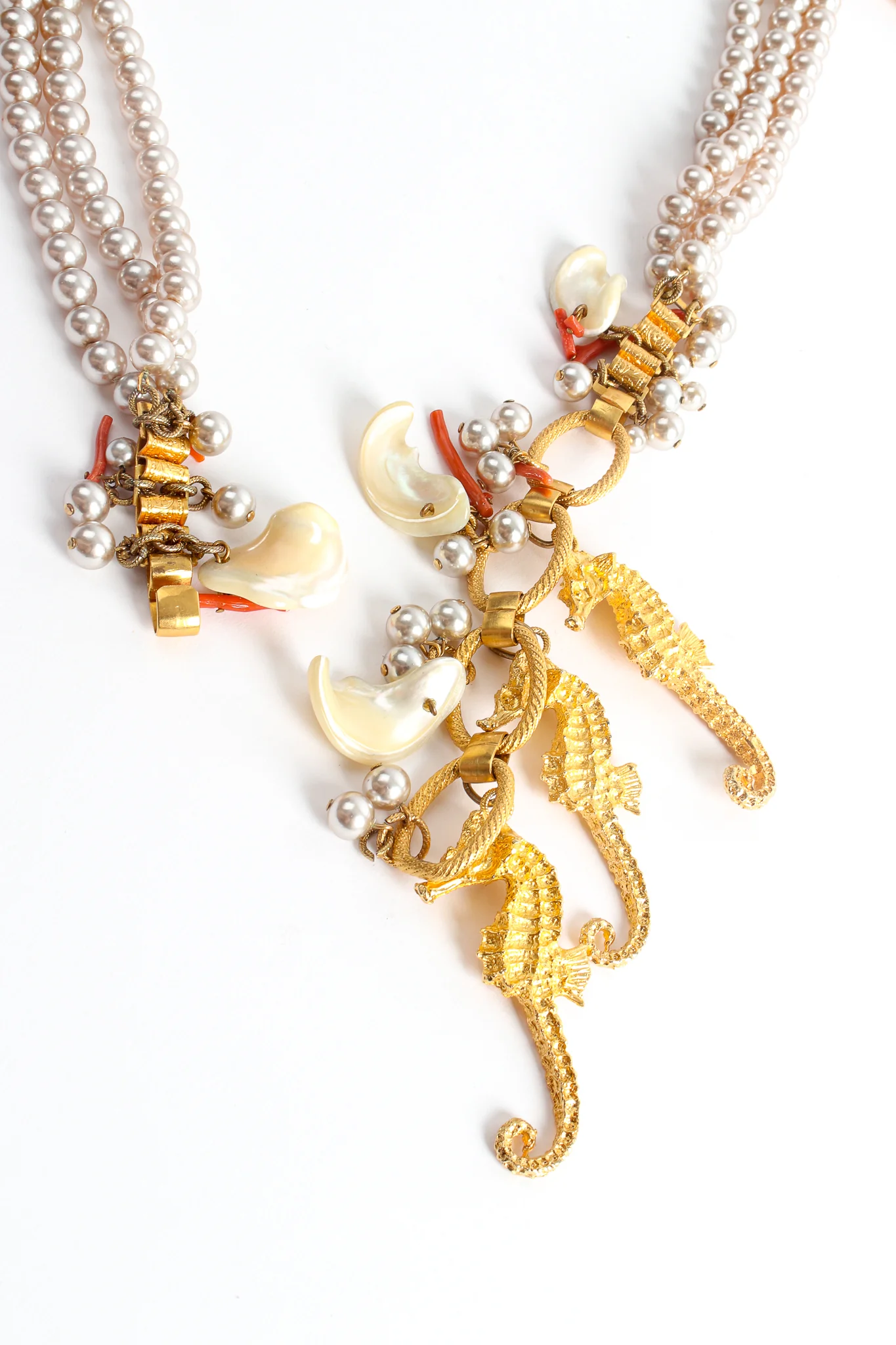 Seashore Pearl Chain Charm Belt - Image 10