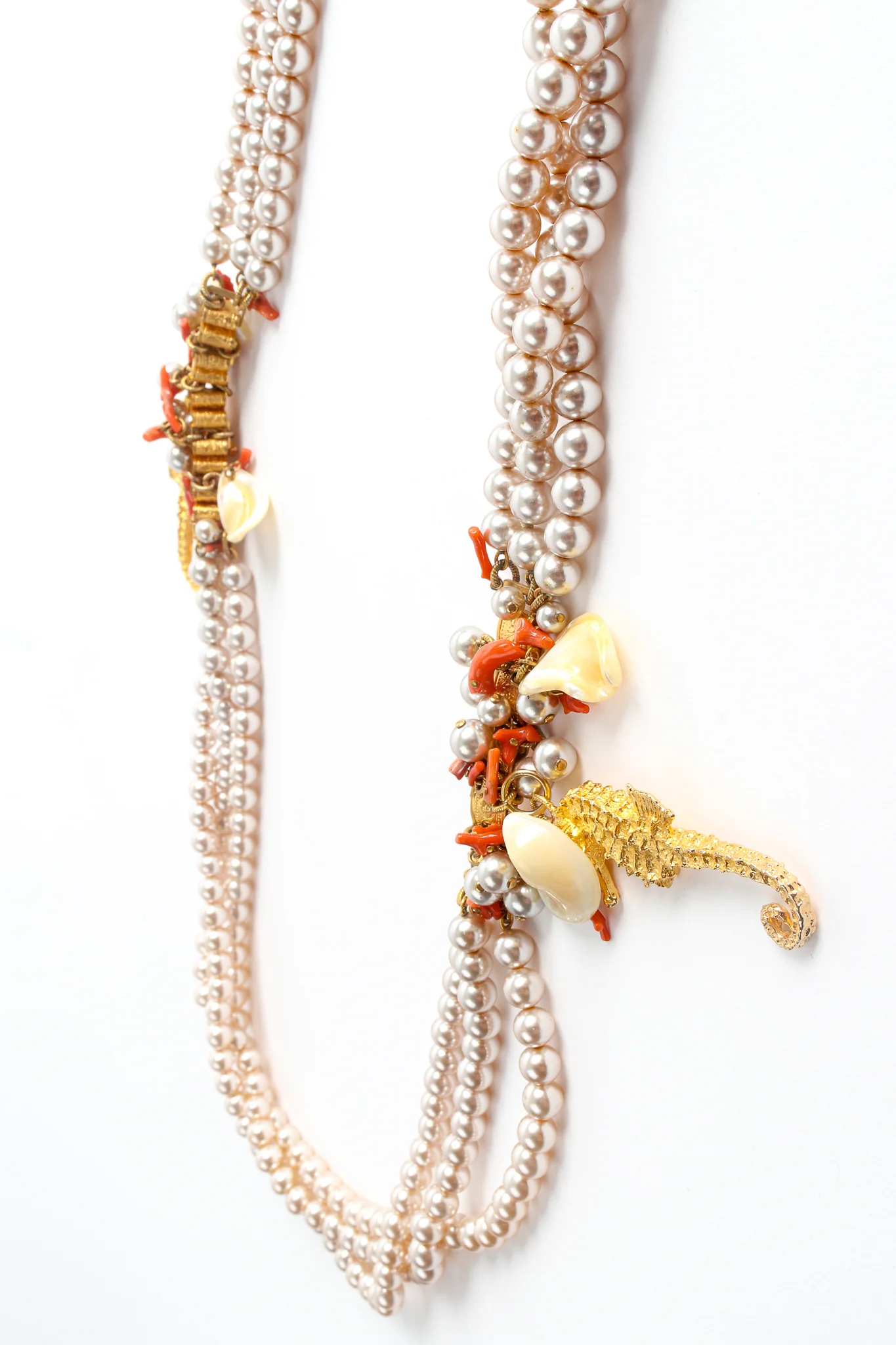 Seashore Pearl Chain Charm Belt - Image 7