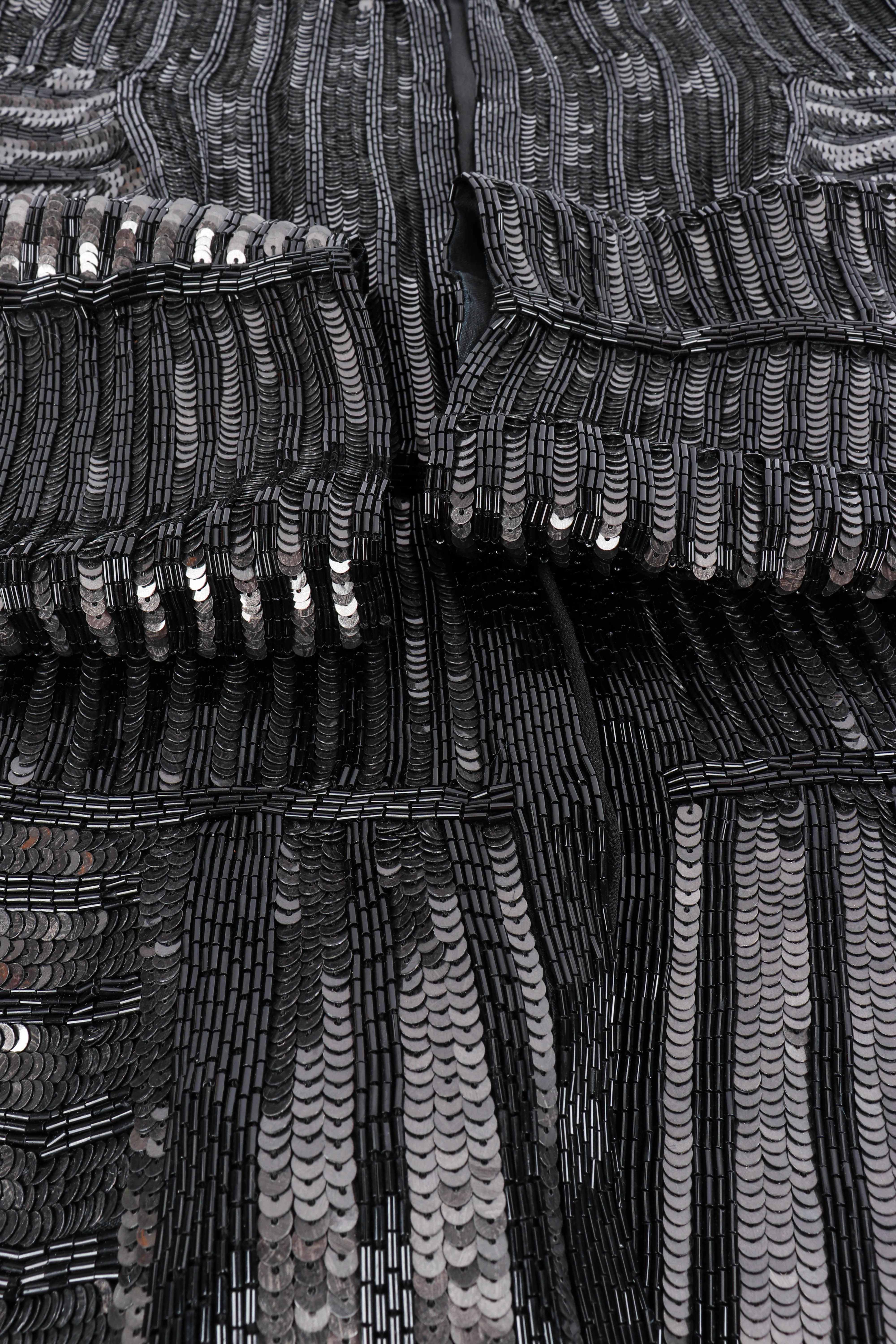 Sequin Beaded Striped Jacket - Image 7