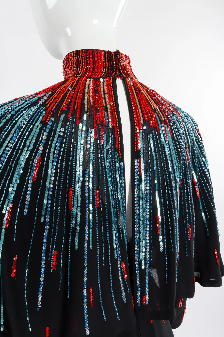 Sequin Dress and Shawl Set - Image 6