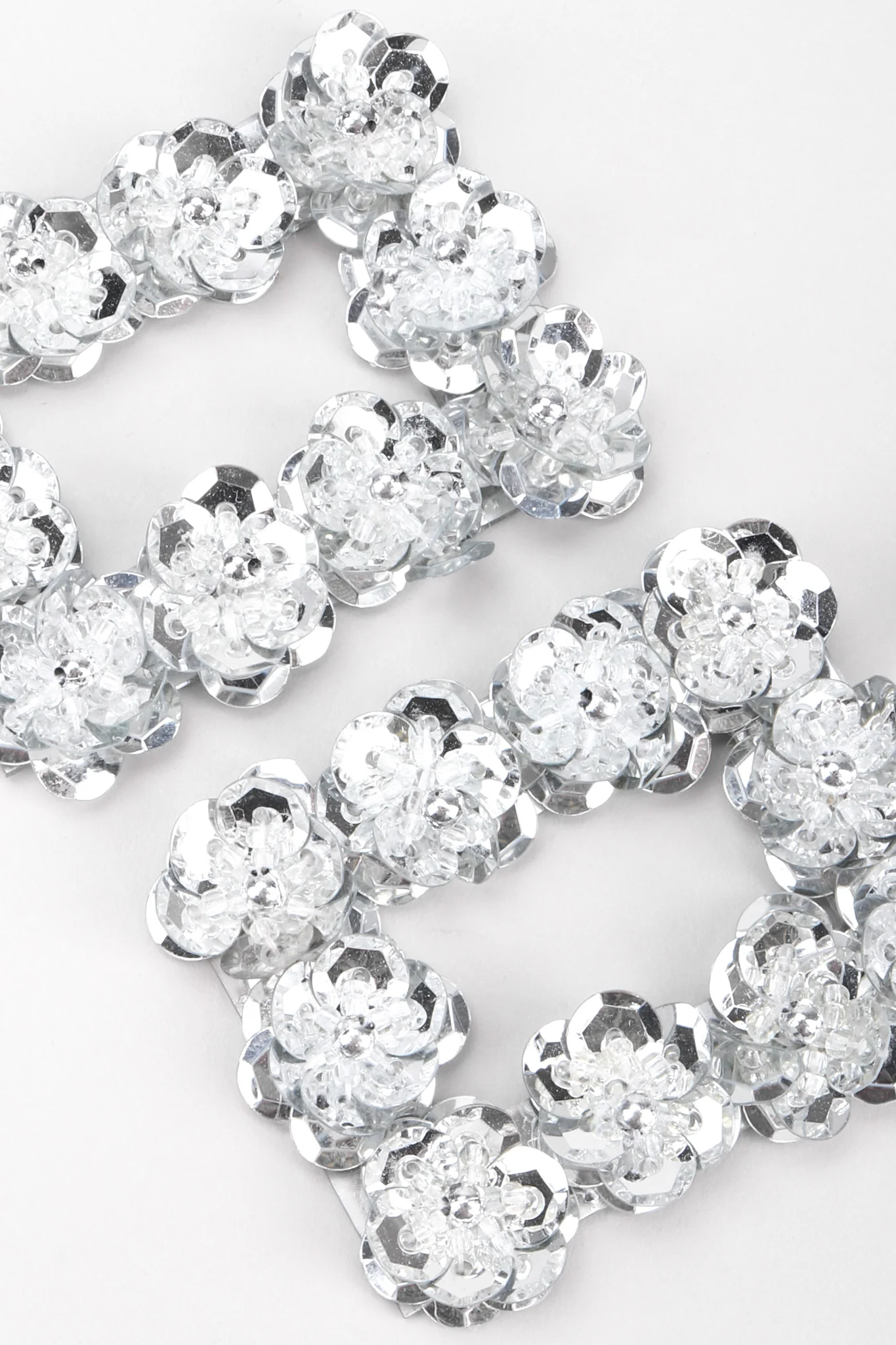 Sequin Flower Frame Earrings - Image 5