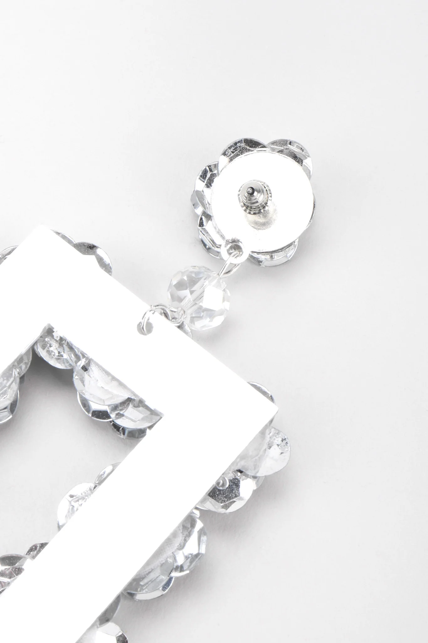 Sequin Flower Frame Earrings - Image 8