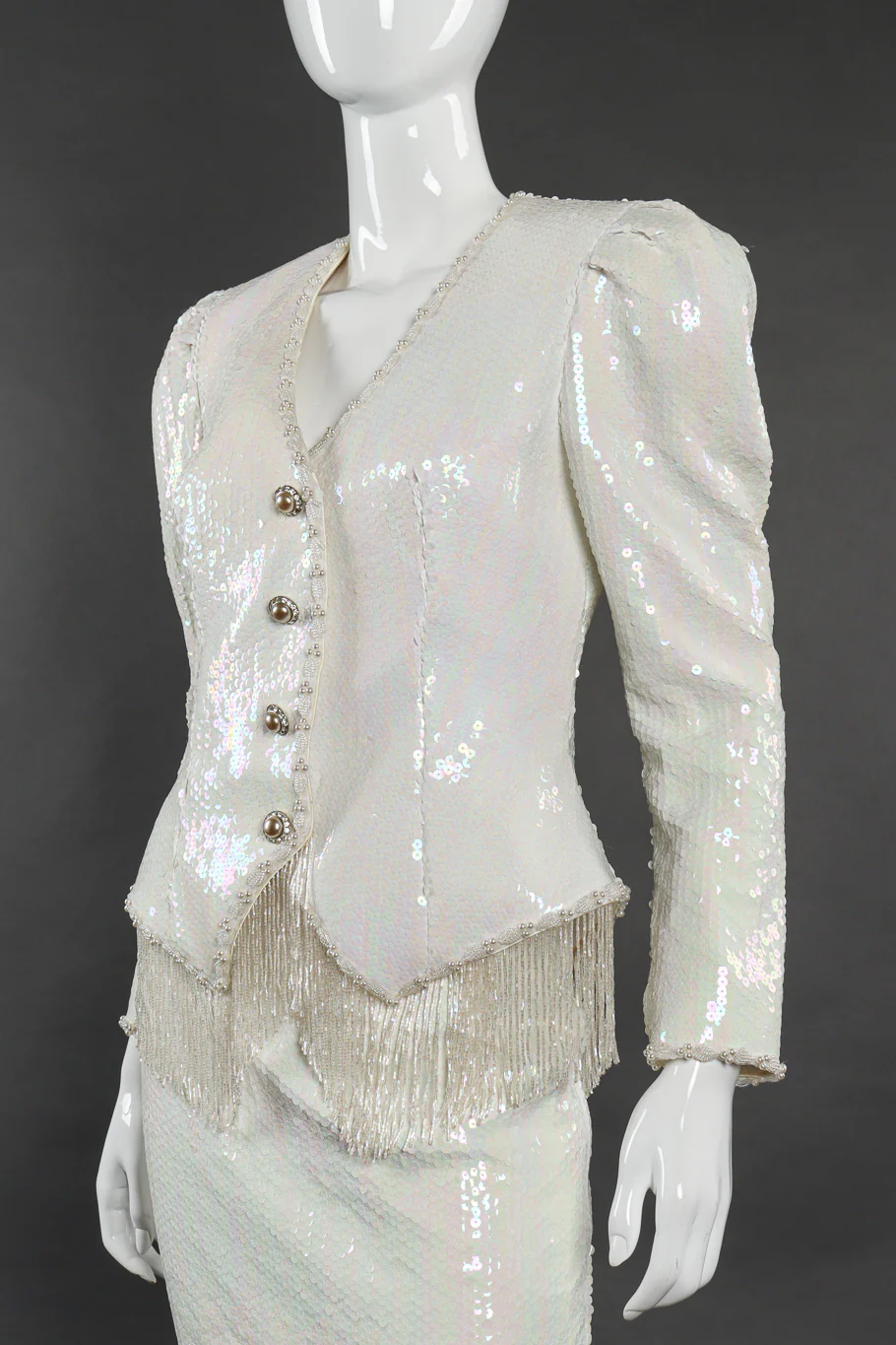 Sequin Jacket and Skirt Set - Image 4