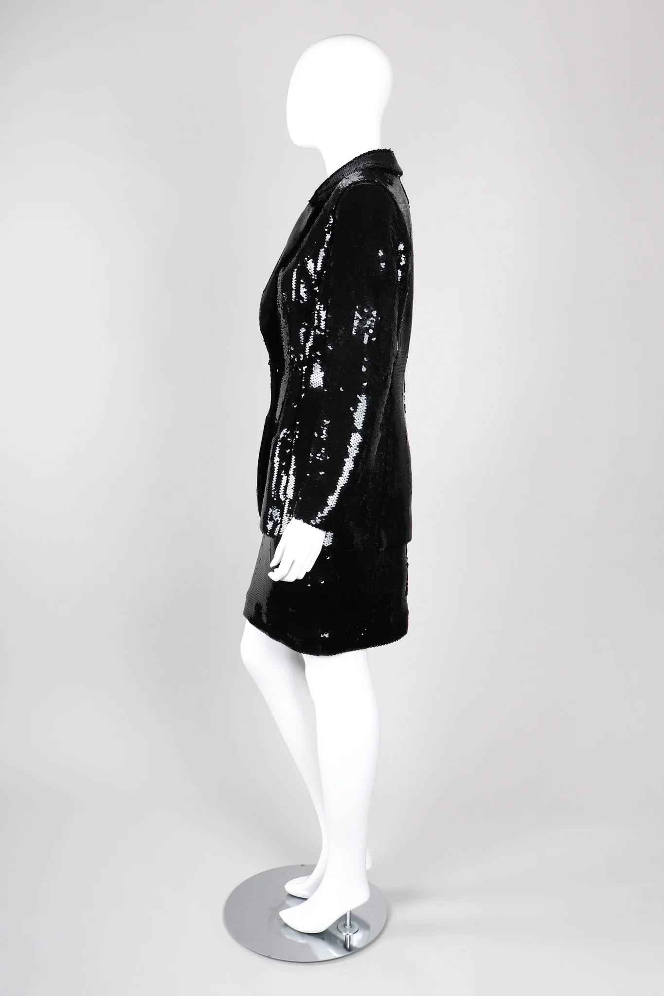 Sequin Jacket & Skirt Suit - Image 3