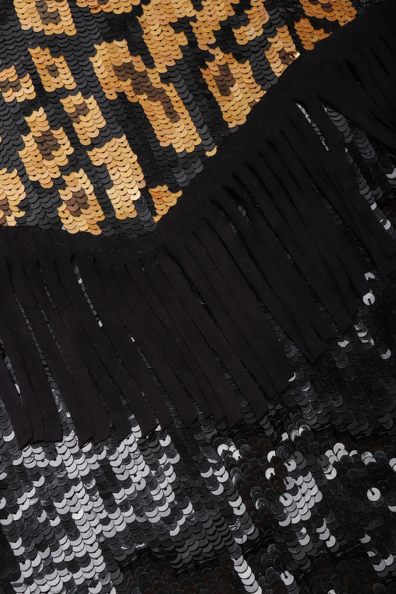 Sequined Fringe Moto Jacket - Image 12