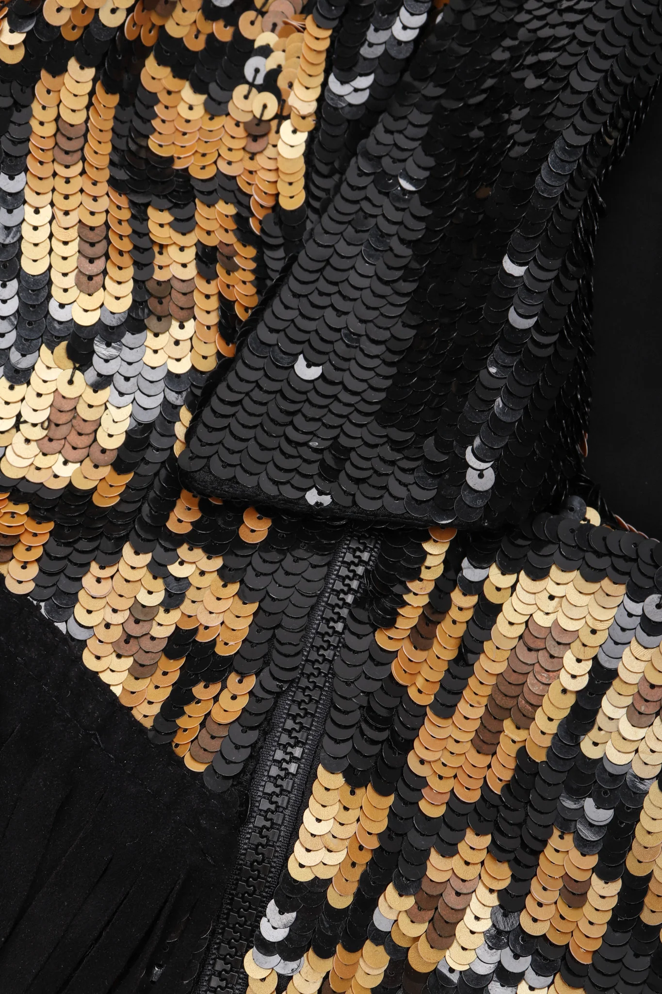 Sequined Fringe Moto Jacket - Image 13