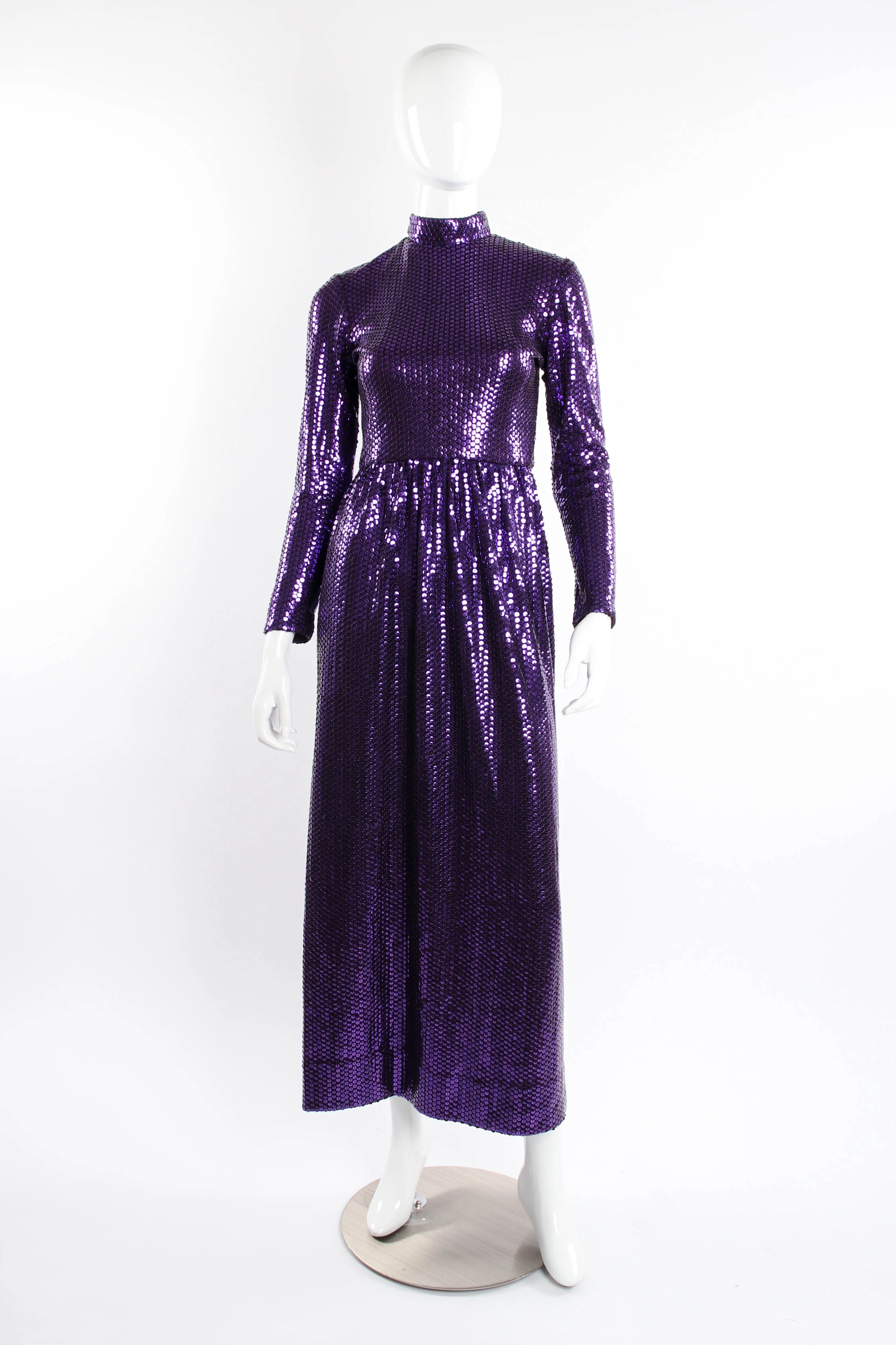 Royal Sequined Maxi Dress - Image 2