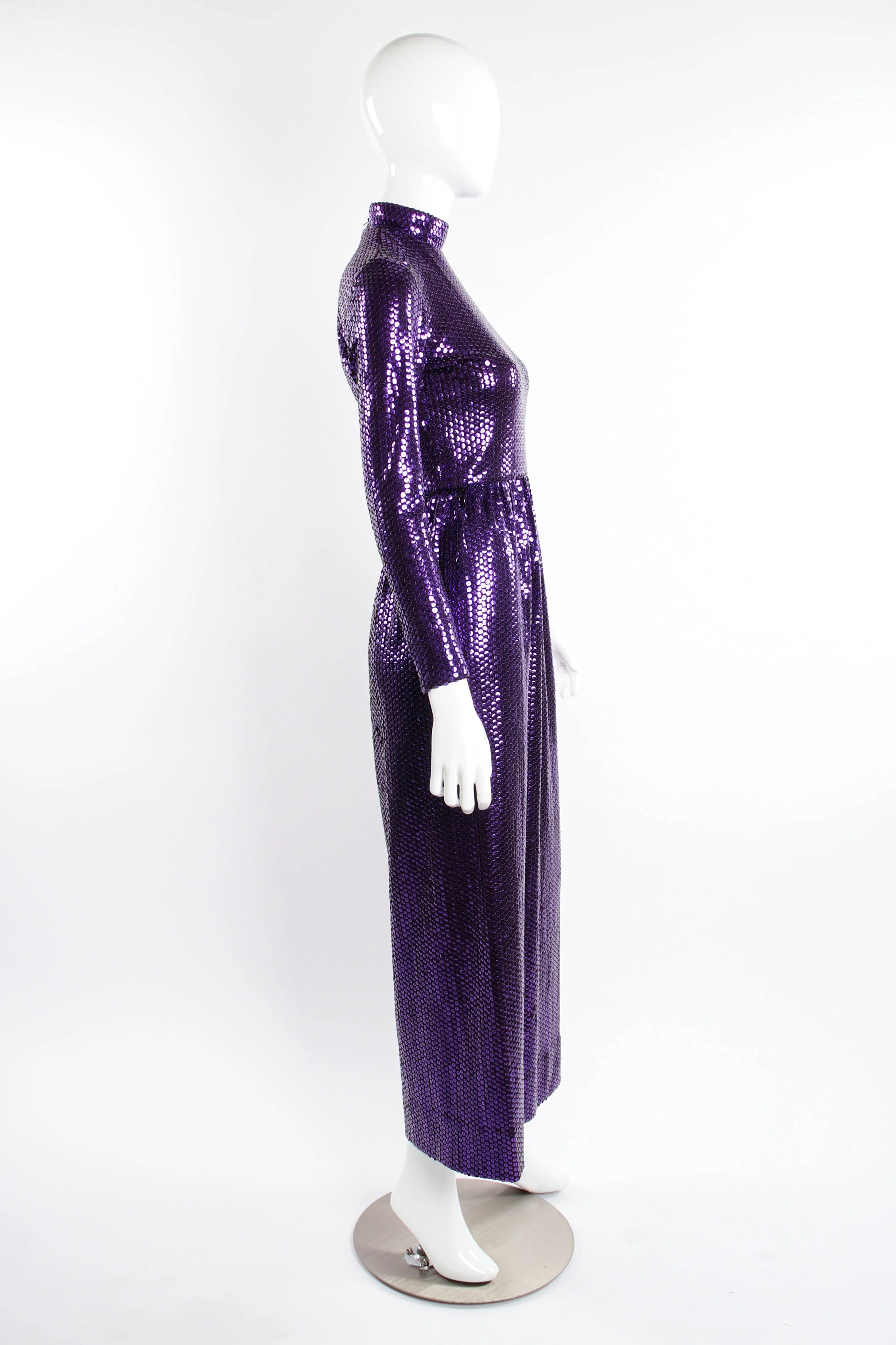 Royal Sequined Maxi Dress - Image 3