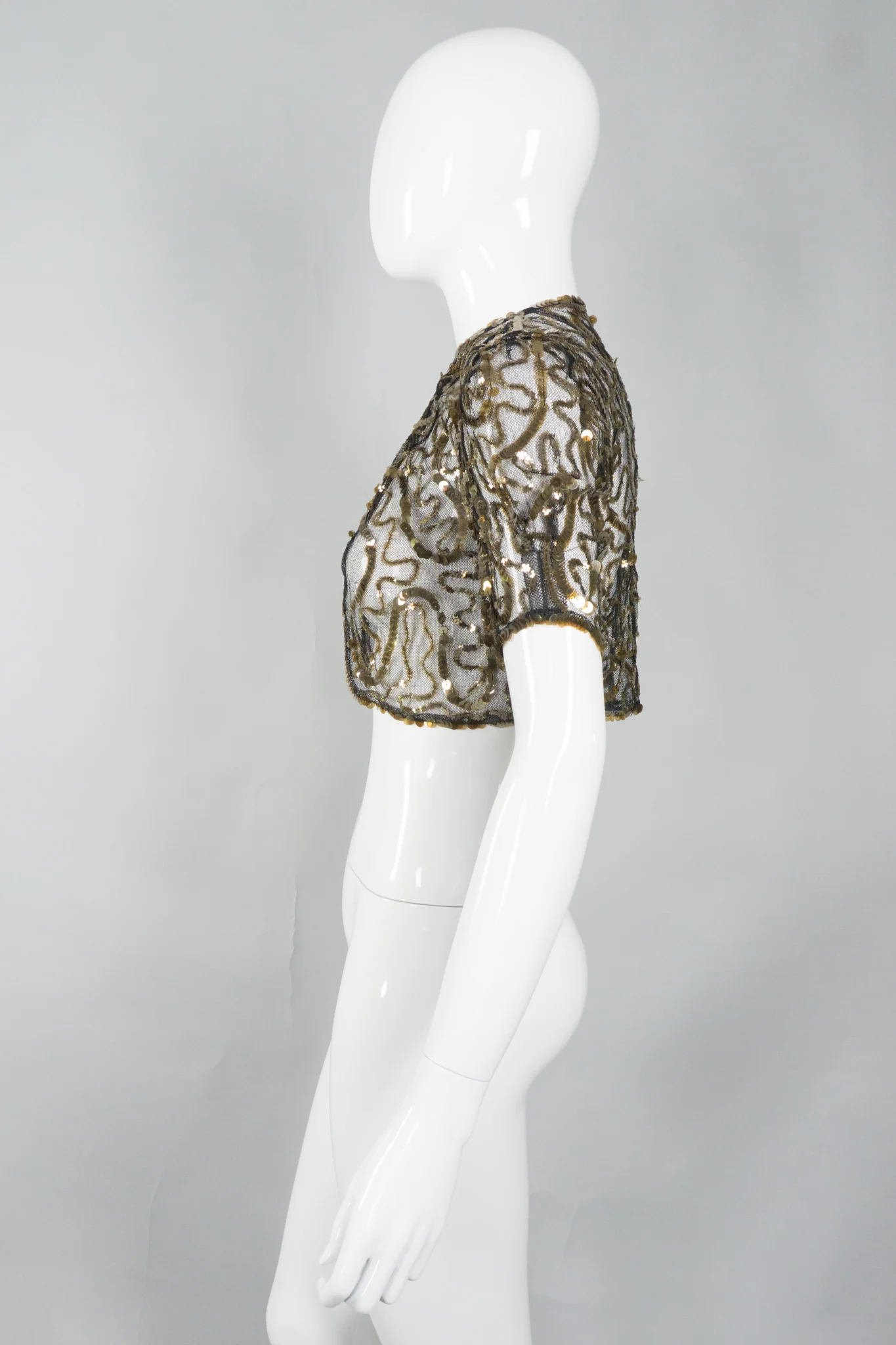 Sequin Mesh Bolero Jacket - Image 4