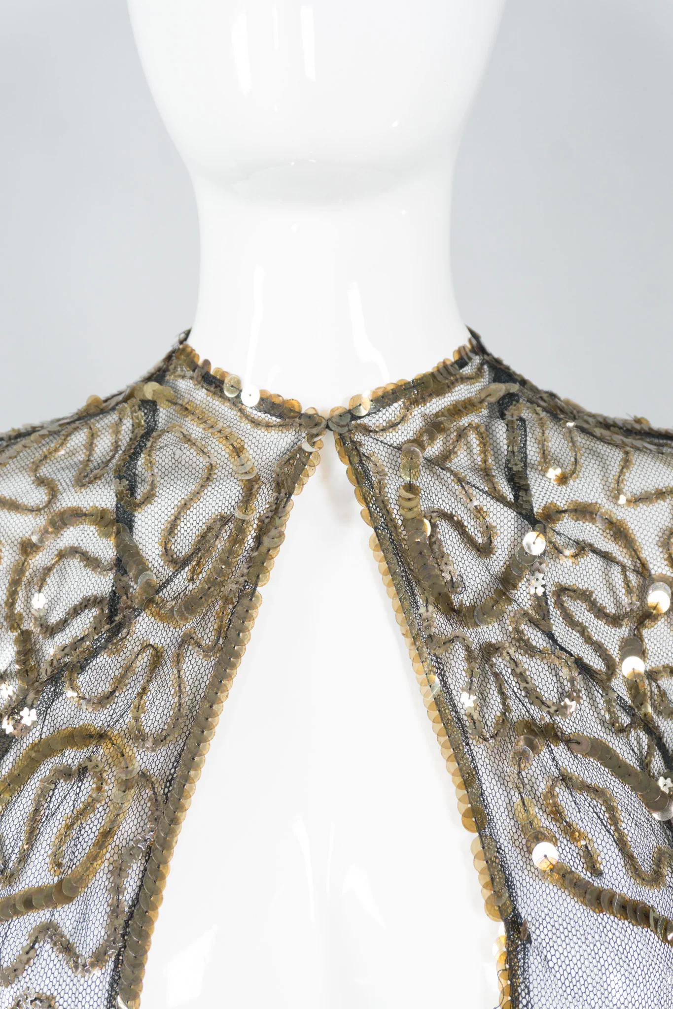 Sequin Mesh Bolero Jacket - Image 8