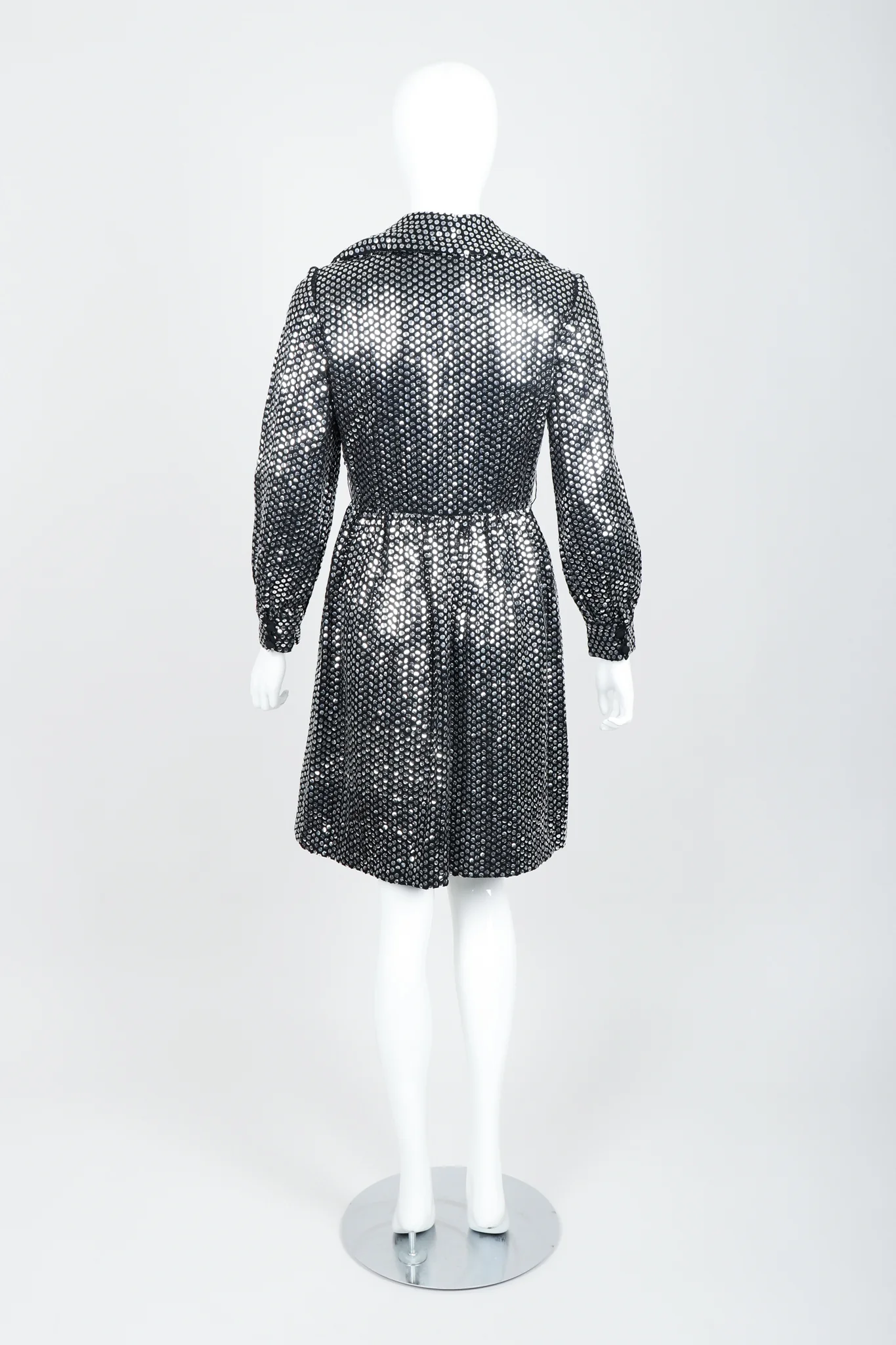 Sequin Mirror Shirtwaist Dress - Image 4