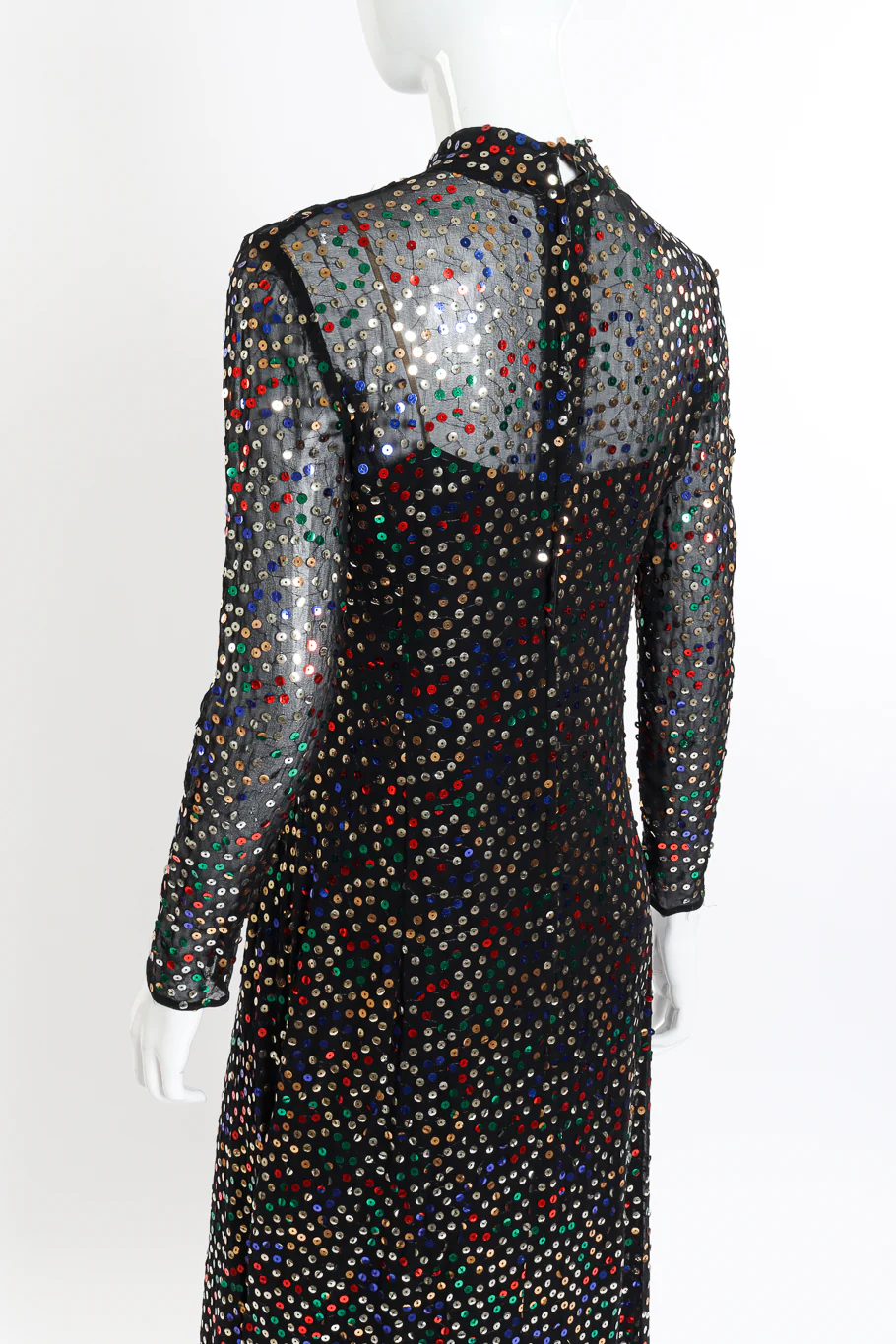 Sequin Overlay Sheath Dress - Image 2